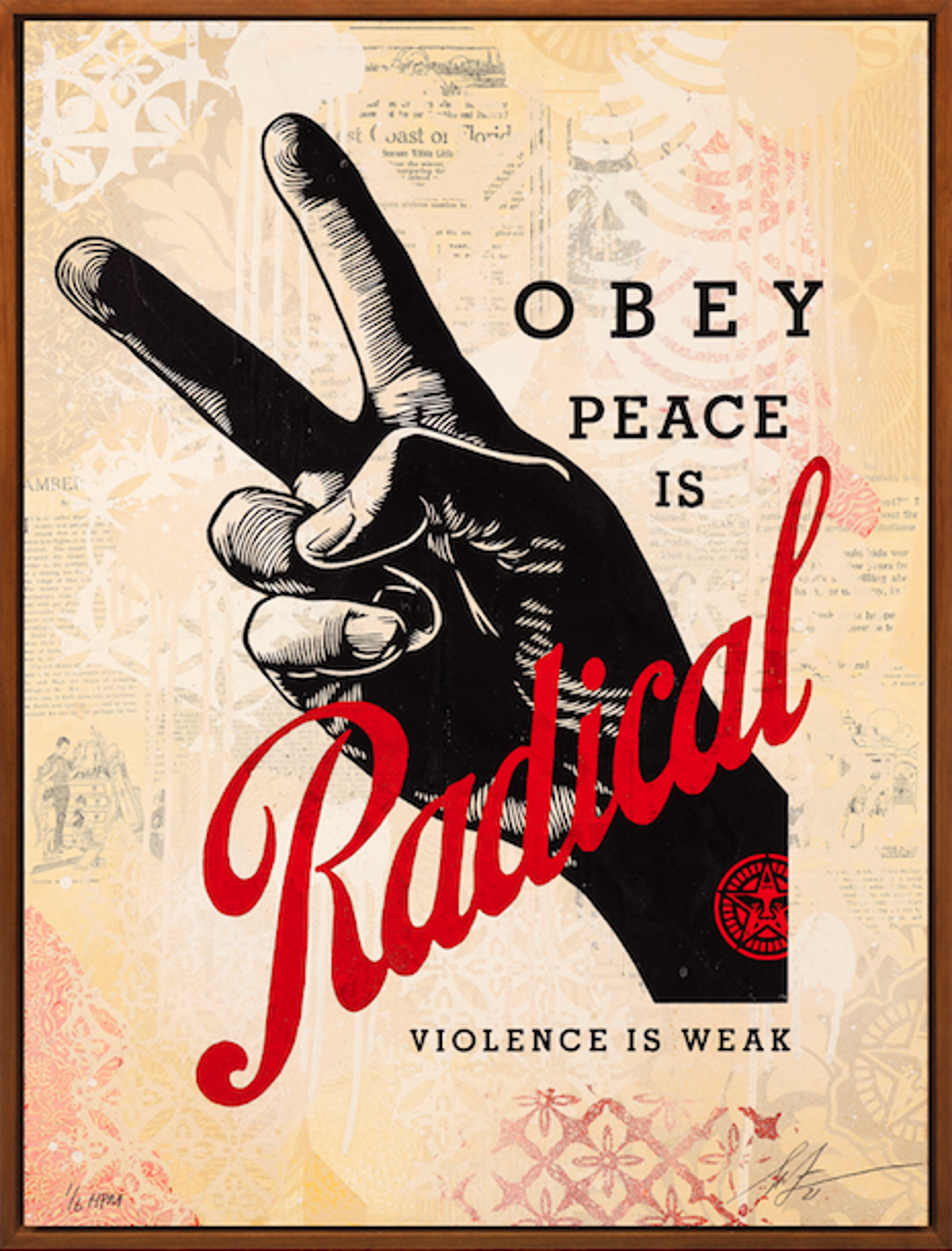 Radical Peace (Cream) by Shepard Fairey / Limited editions