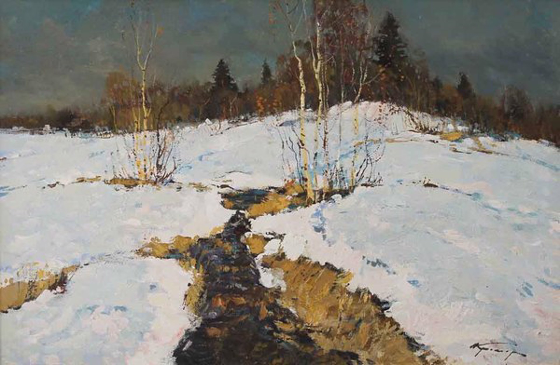 Snowy Creek by Alexander Kremer