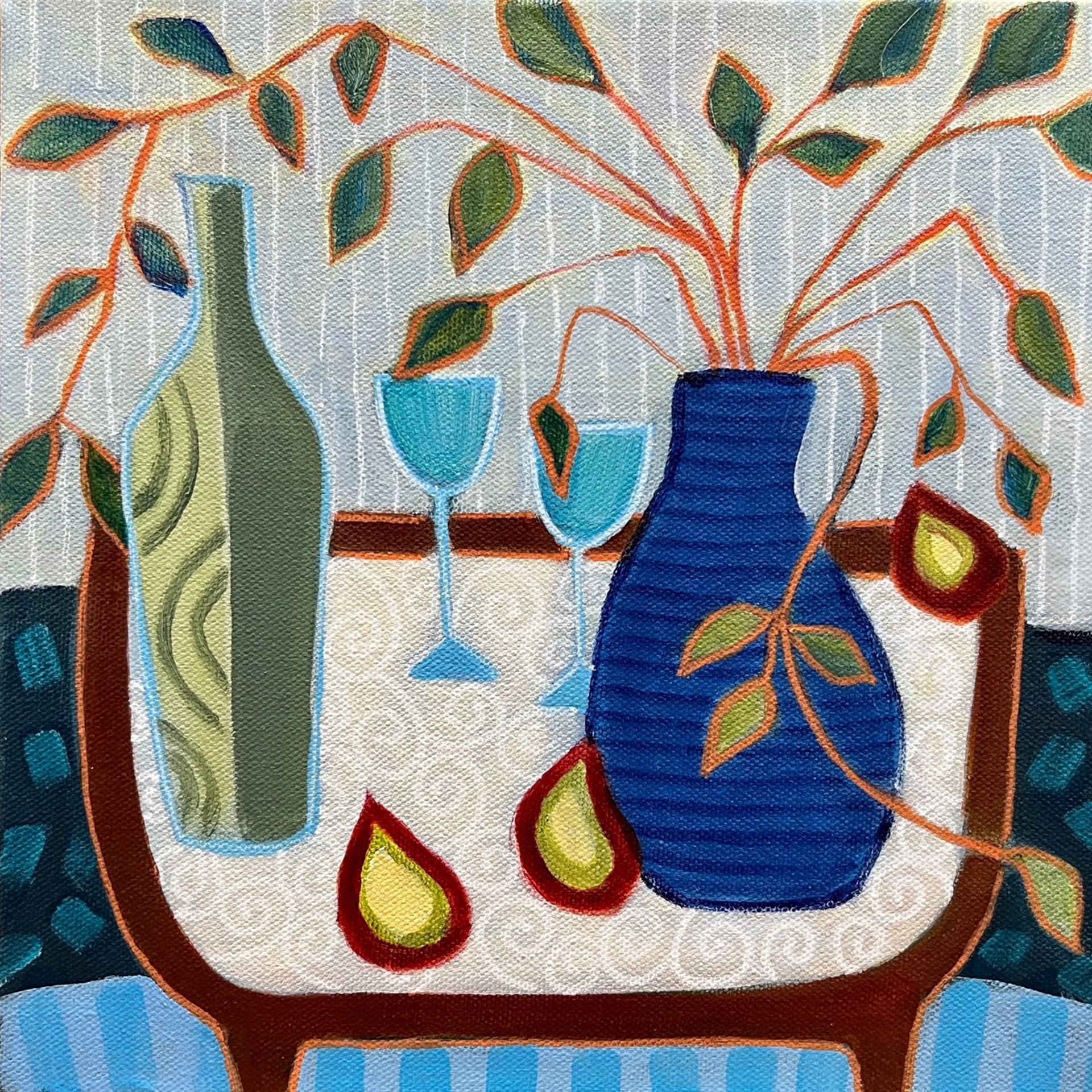 Wine and Pears by Joyce Grasso