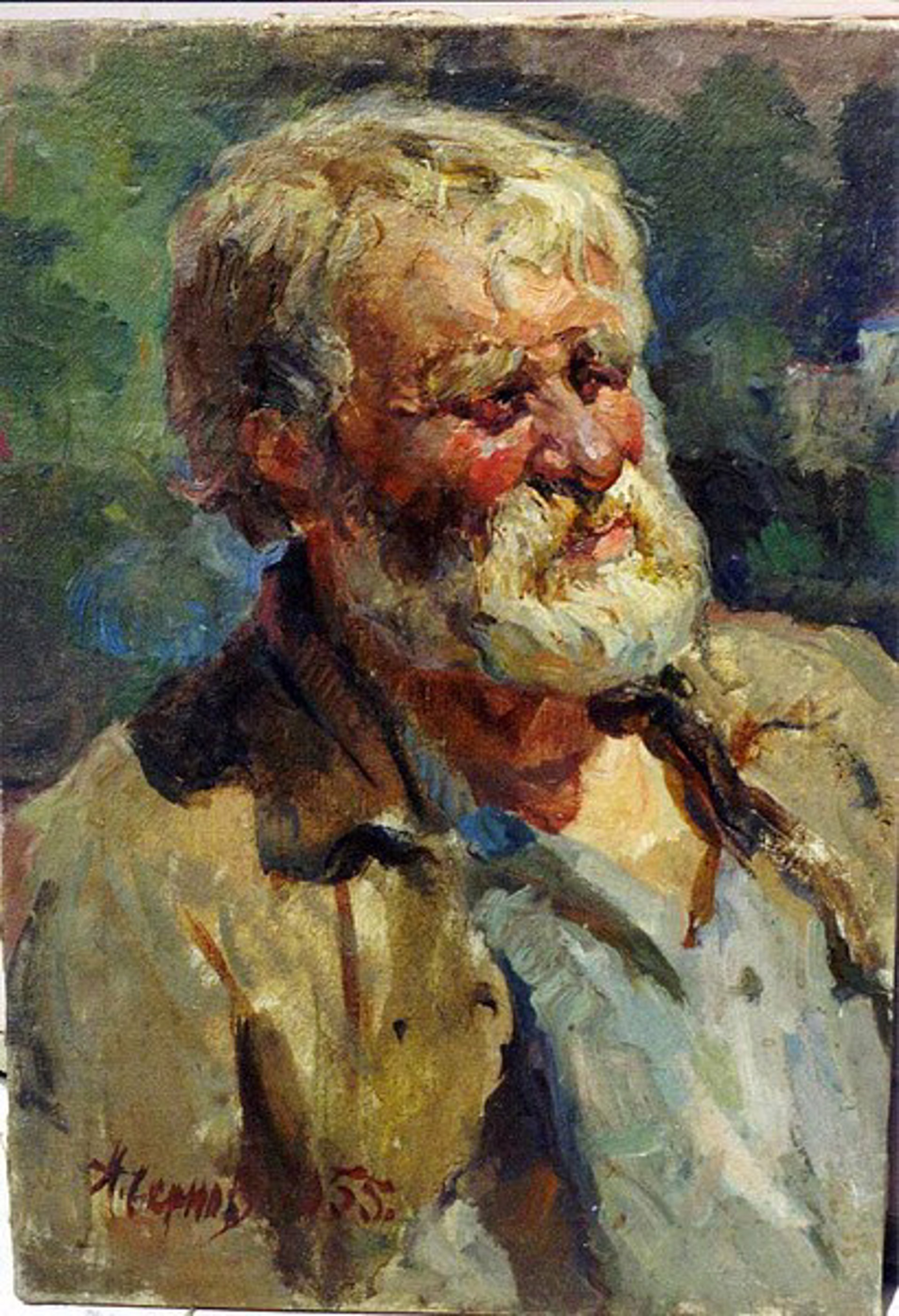 Portrait of Security Guard by Leonid Ivanovich Chernov