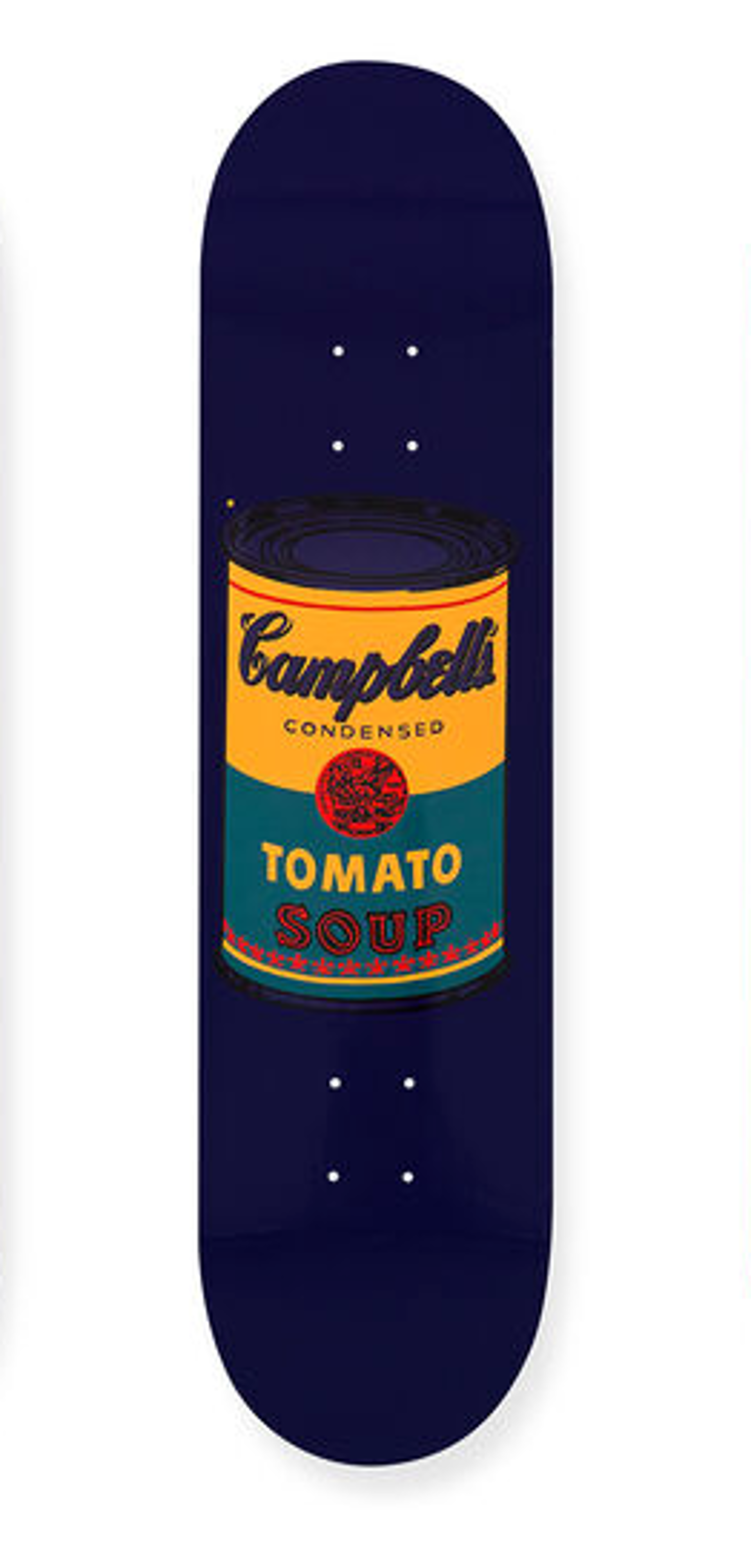 Campbell's Soup Skate Deck (Navy with Navy can) by Andy Warhol