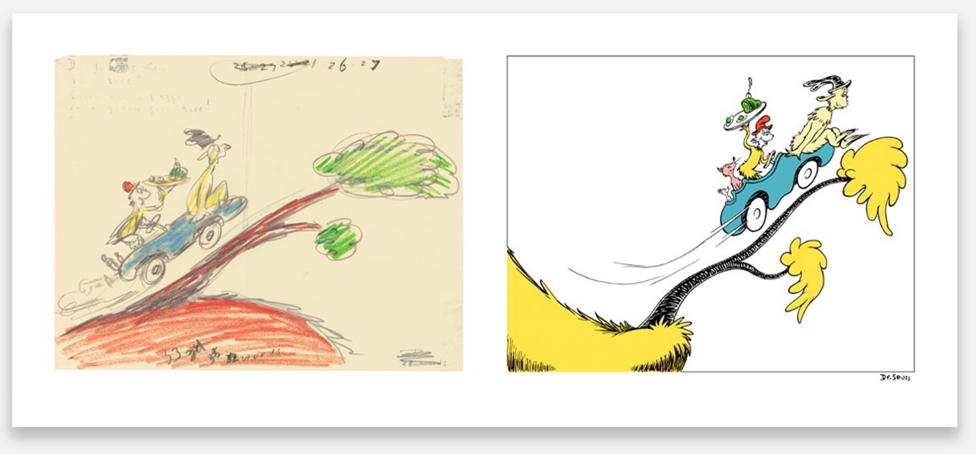 You May Like them In A Tree (Diptych) by Dr. Seuss
