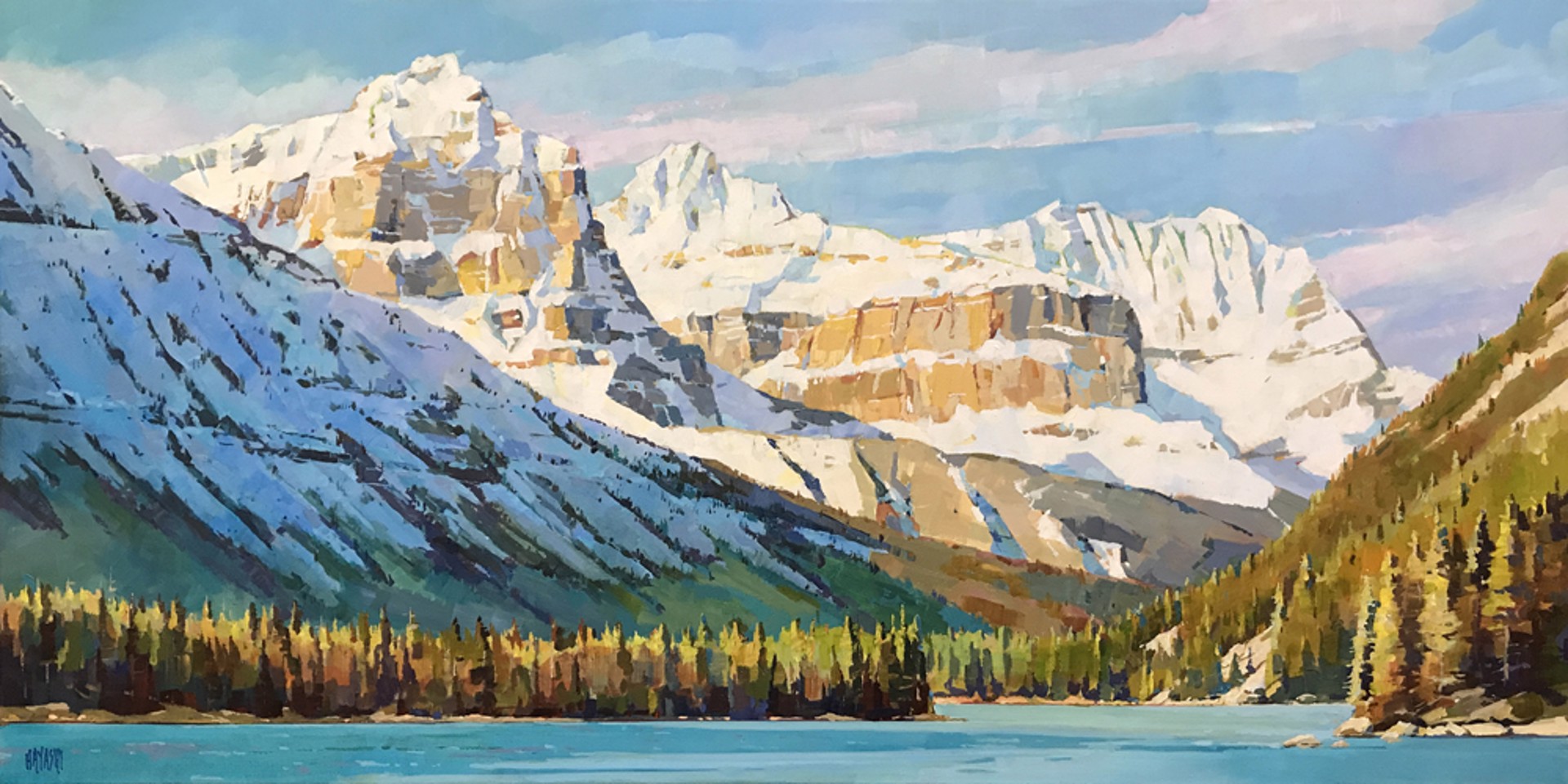 Epaulette Mountain (Waterfowl Lakes) by Randy Hayashi