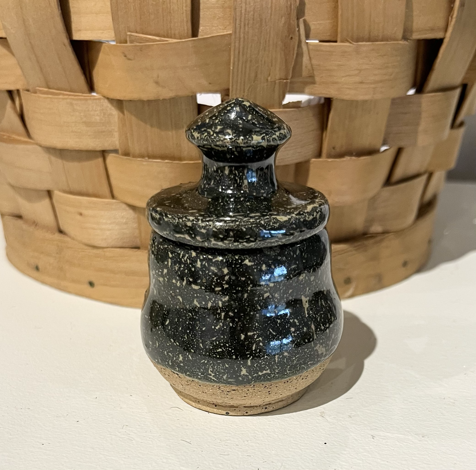 Tiny Ceramic Lidded Jar 9 by Shama Kipfer-Tessler