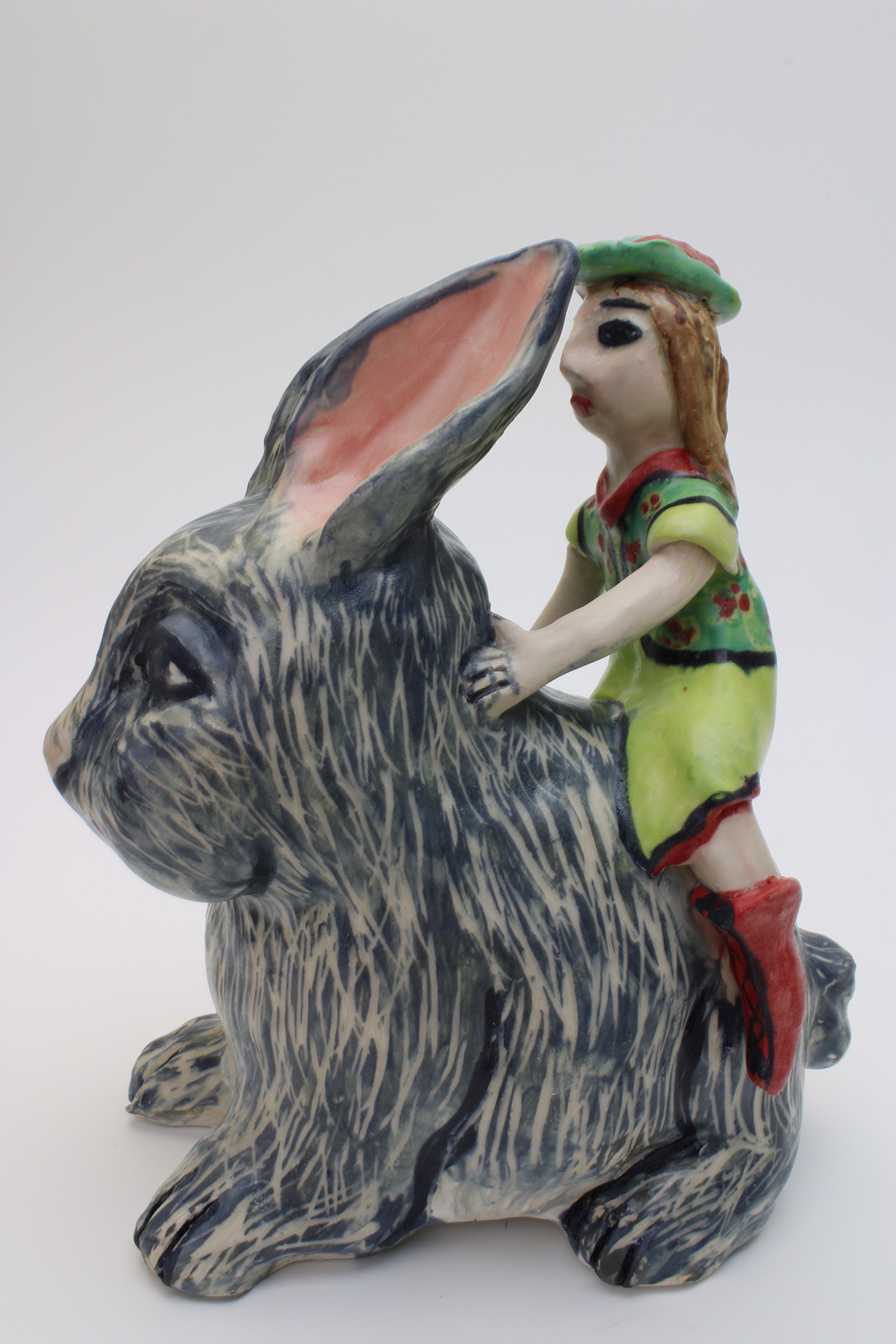 Girl on Bunny by Wendy Olson