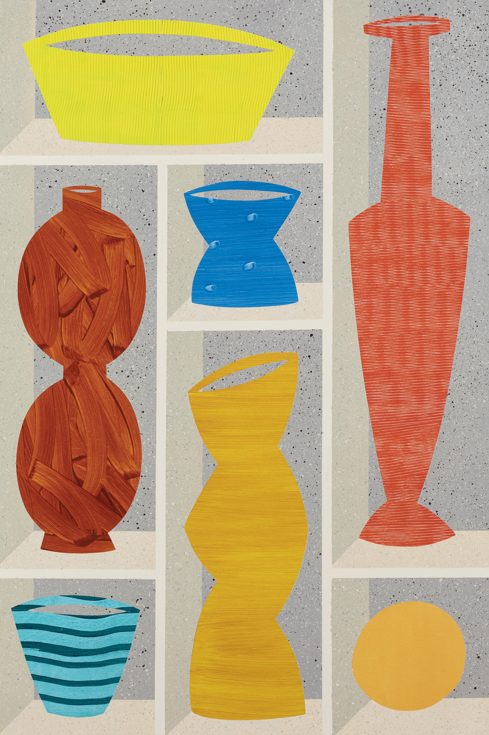 Curiosity-Cabinet: Sienna Stack Vase & Tall Boy by Glory Day Loflin