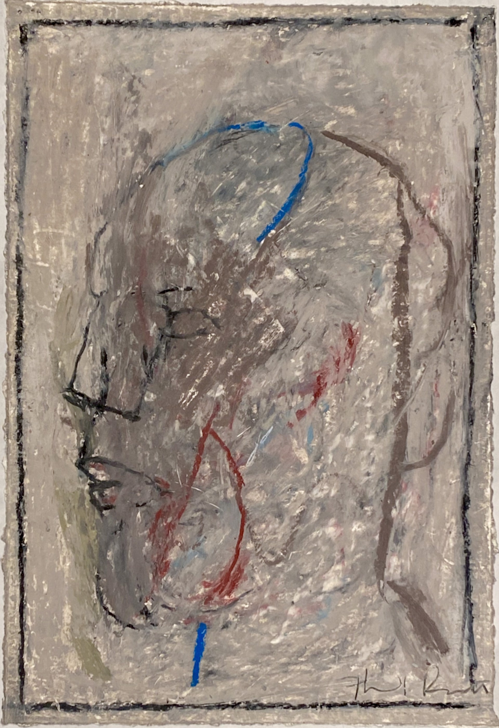 Drawings from Mt Gretna: Head V by Thaddeus Radell