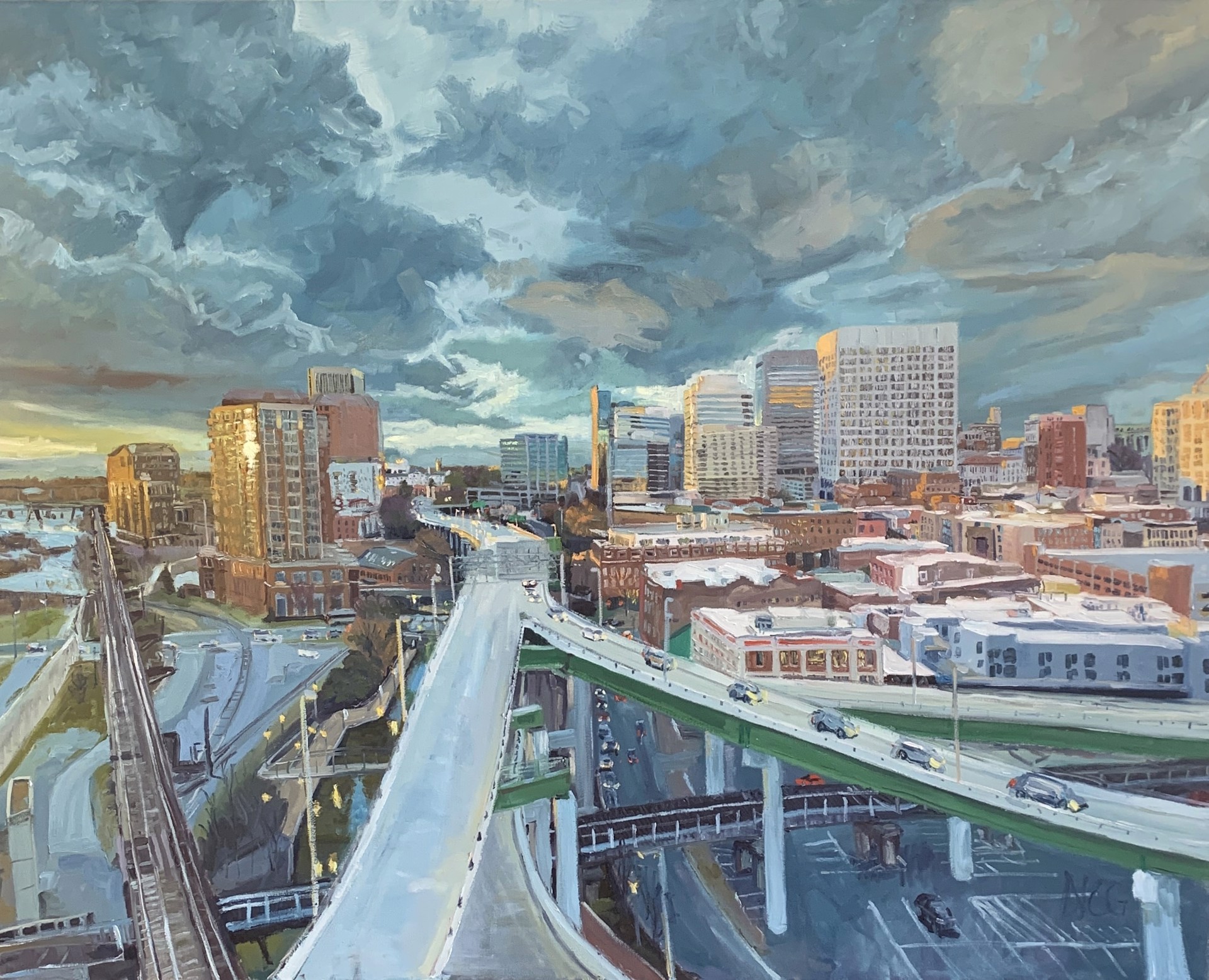 Downtown View by Natalie Colleen Gates
