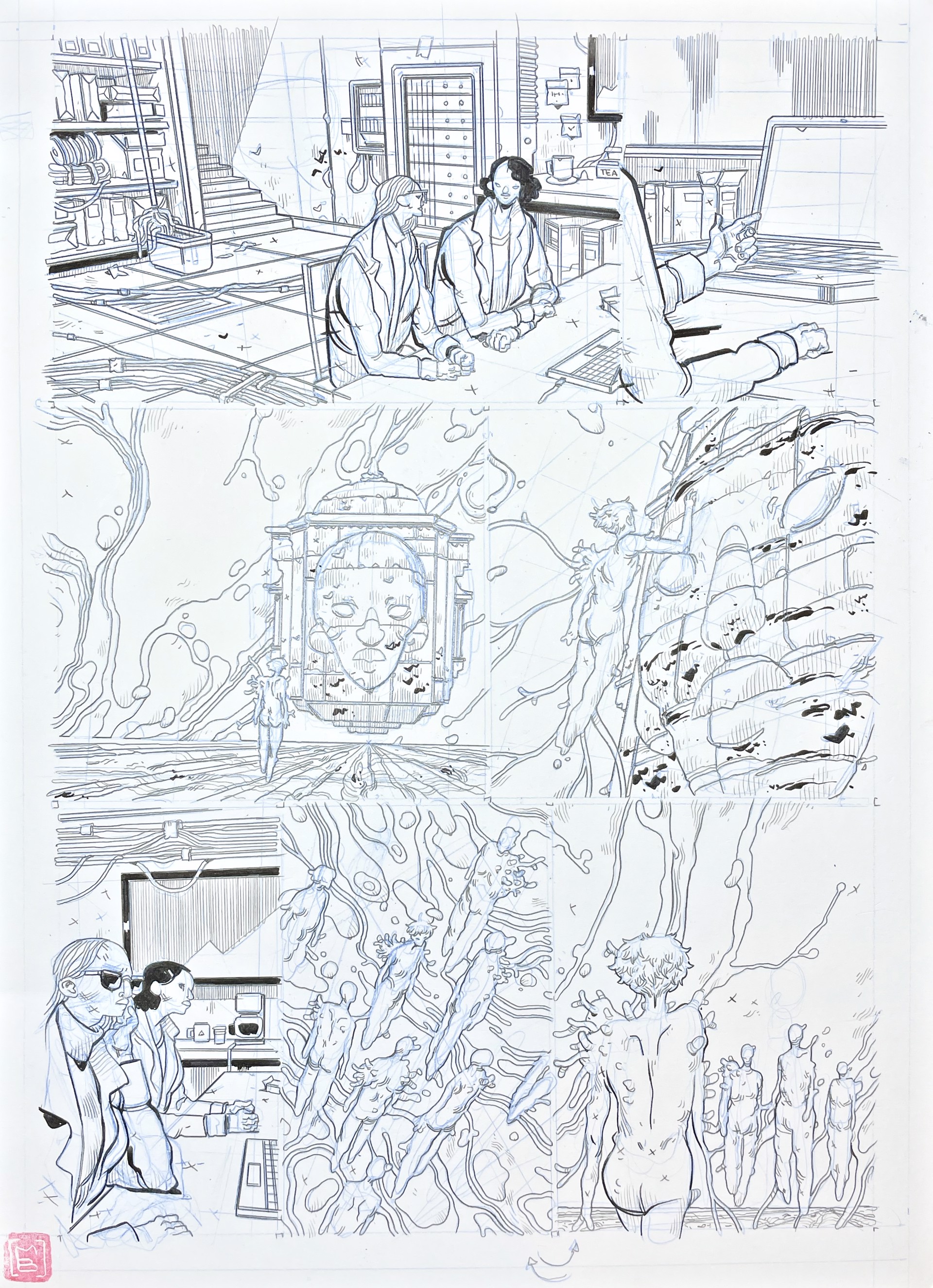 Page #64 (Partial Strip), from Carbone et Silicium by Mathieu Bablet