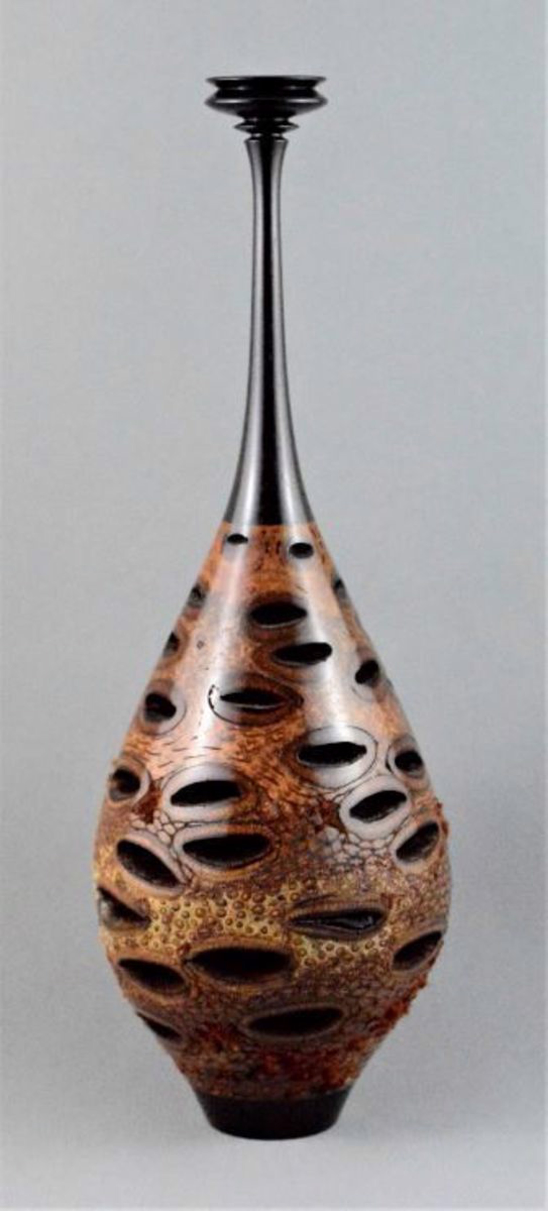 Blackwood and Banksia Seed Pod Vase 2 by Paul Gray Diamond
