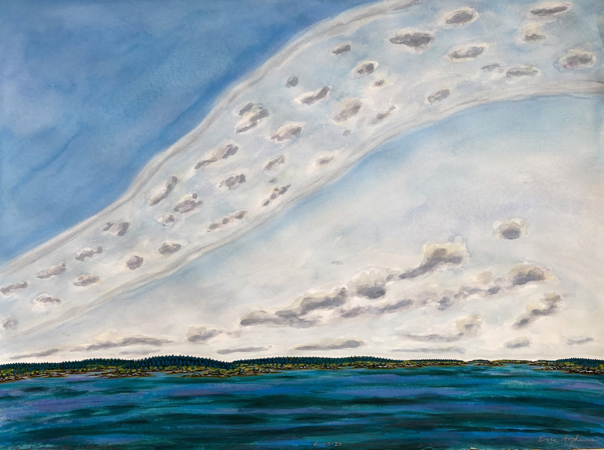 Clouds Over the Island by Eric Hopkins
