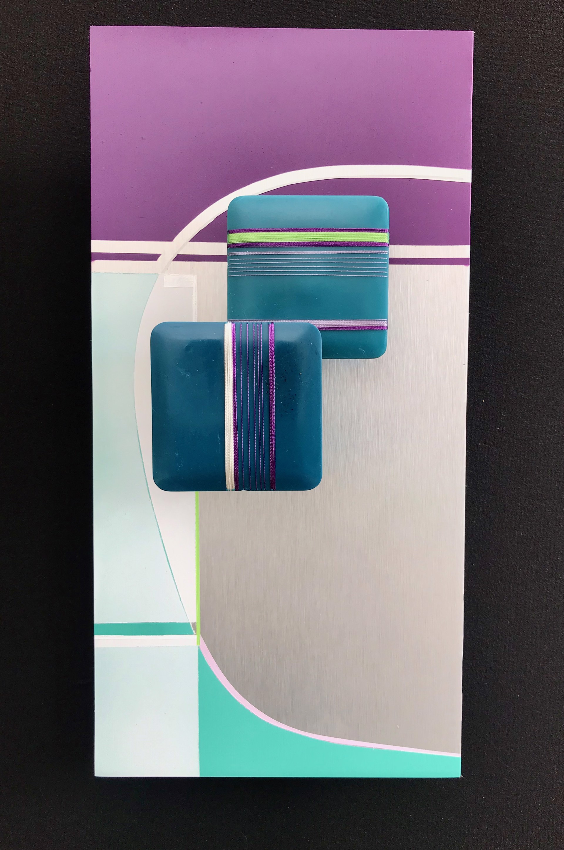 Composing Lines in Teal, Redux by Denby Dale