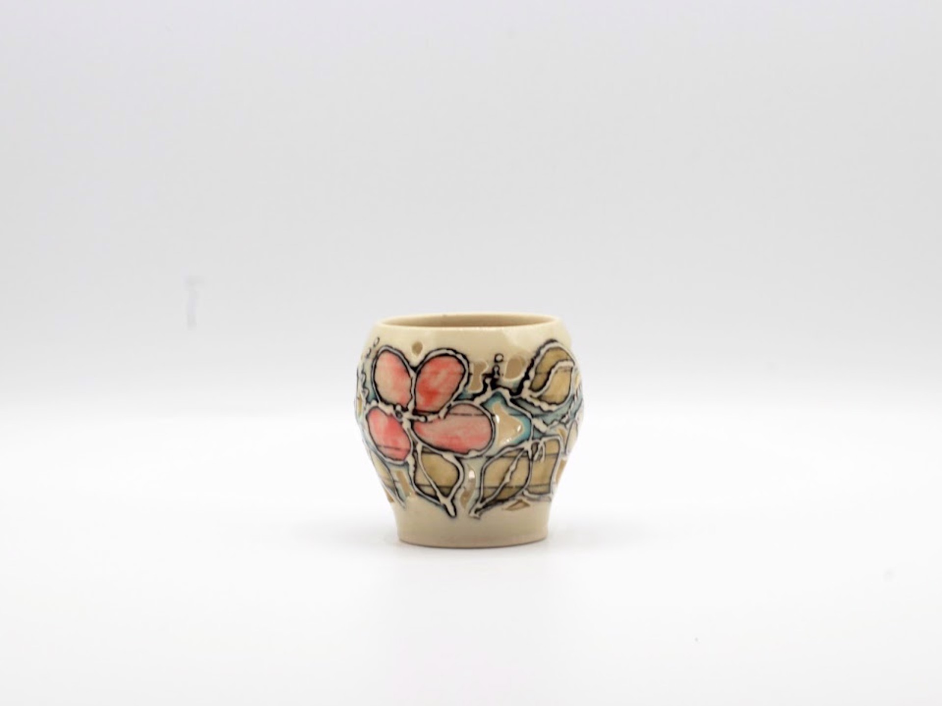 Pink Blossom Votive Pot - Small by Kelly Price
