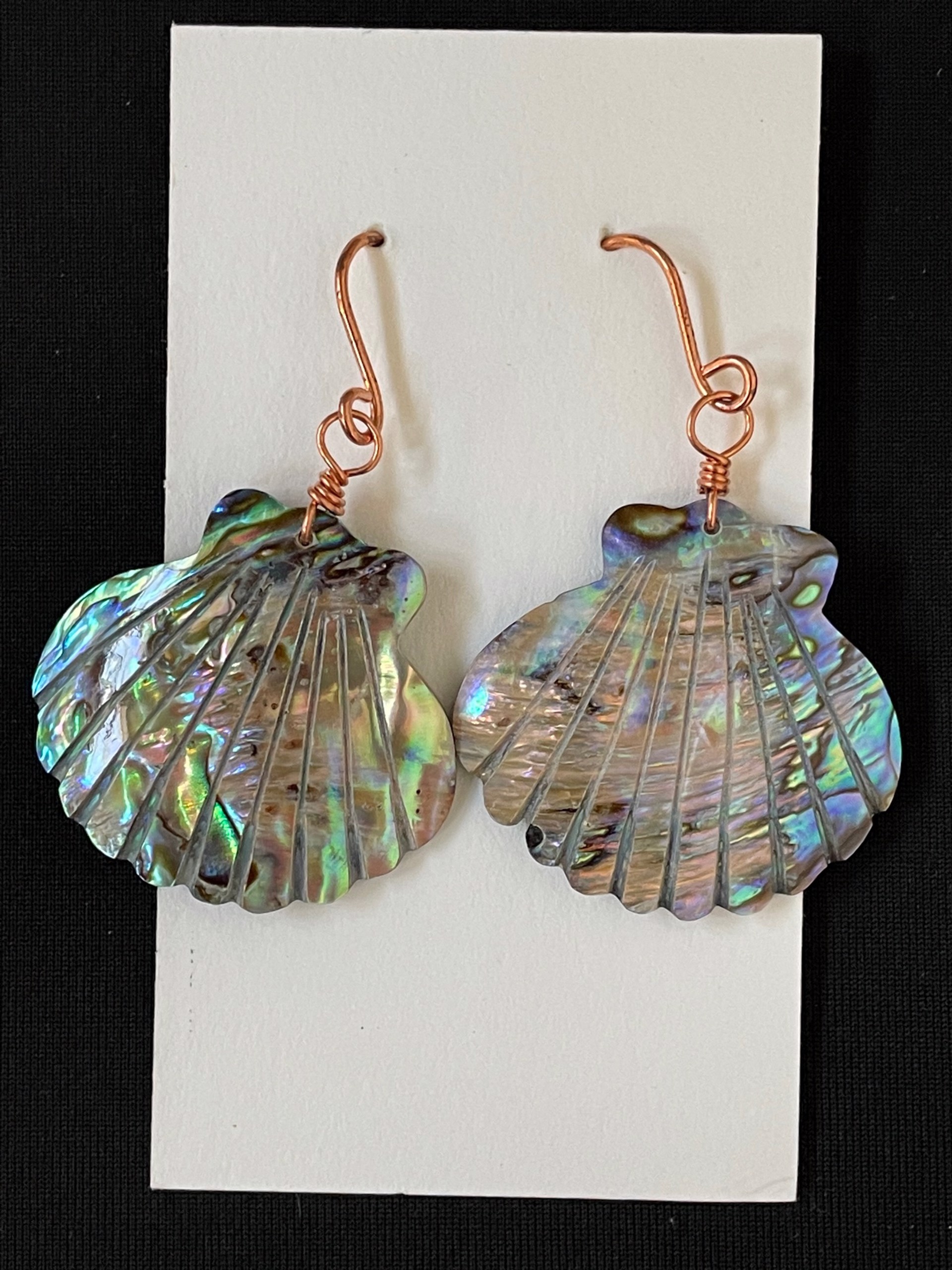 Abalone Shell Earrings by Emelie Hebert