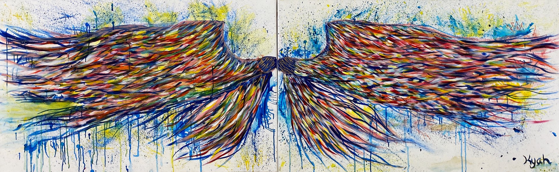 Angel Wings (Diptych) by Kyah Janssen
