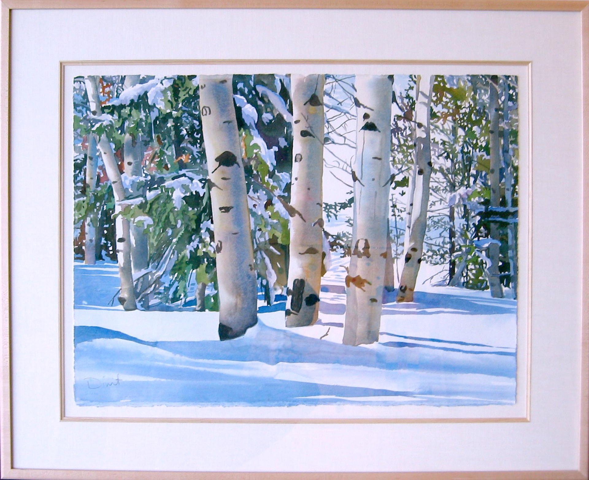 Winter Aspens (Snowshoe Trail) by Divit Cardoza