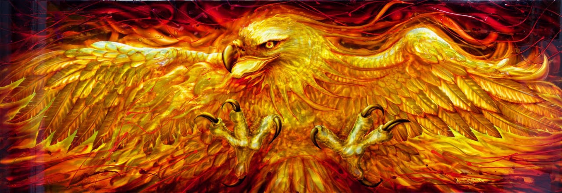 Phoenix Bird Of Fire by Dennis Mathewson