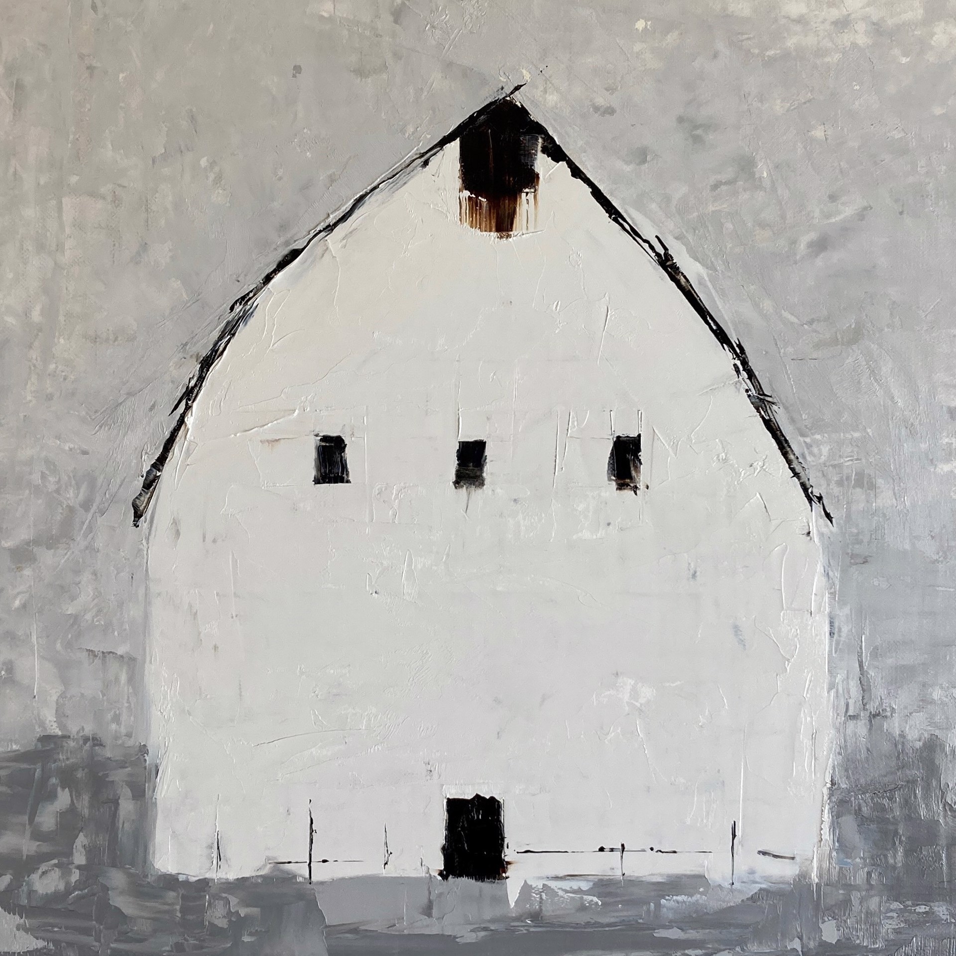 White Barn by Sandra Pratt