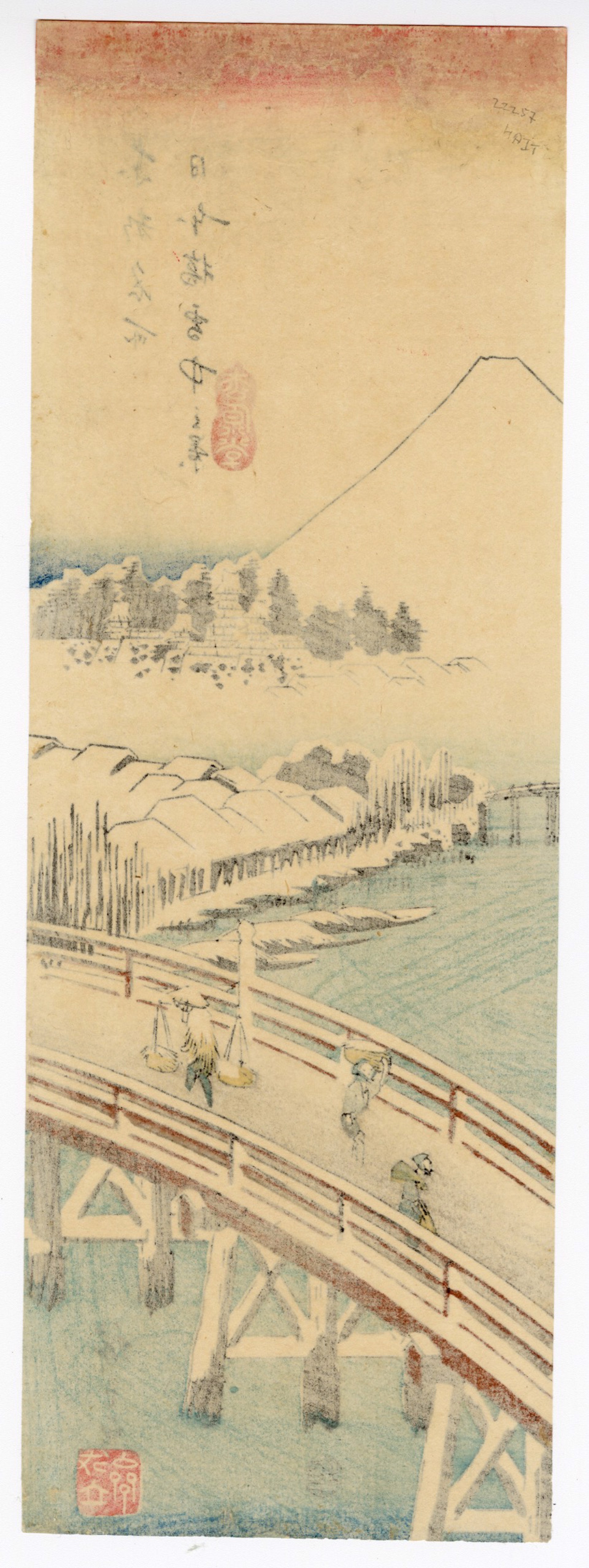 Nihonbashi in Snow by Hiroshige