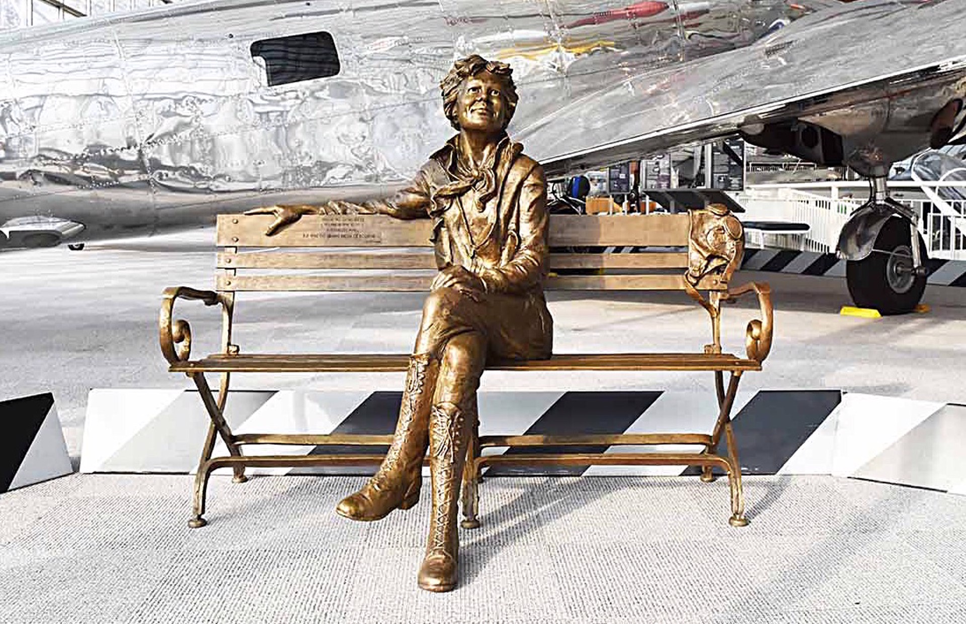 Amelia Earhart - Life Size by Gary Lee Price