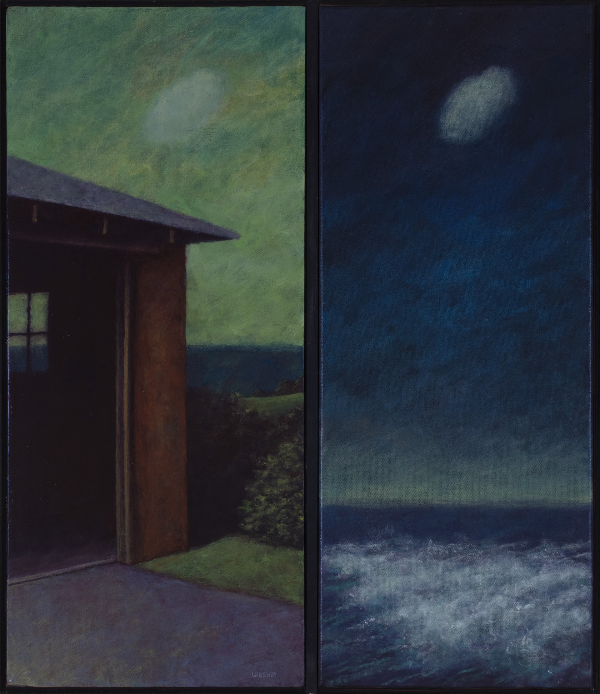 EMPTY SHED (DIPTYCH) by JOHN WINSHIP