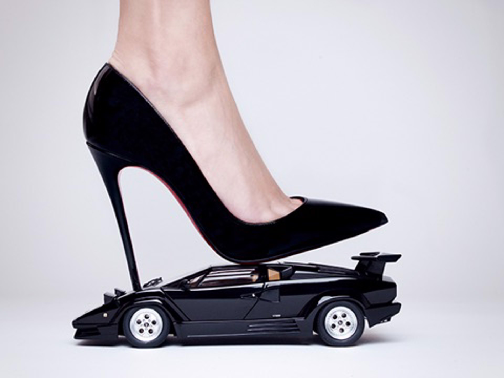 Lamborghini High Heel by Tyler Shields