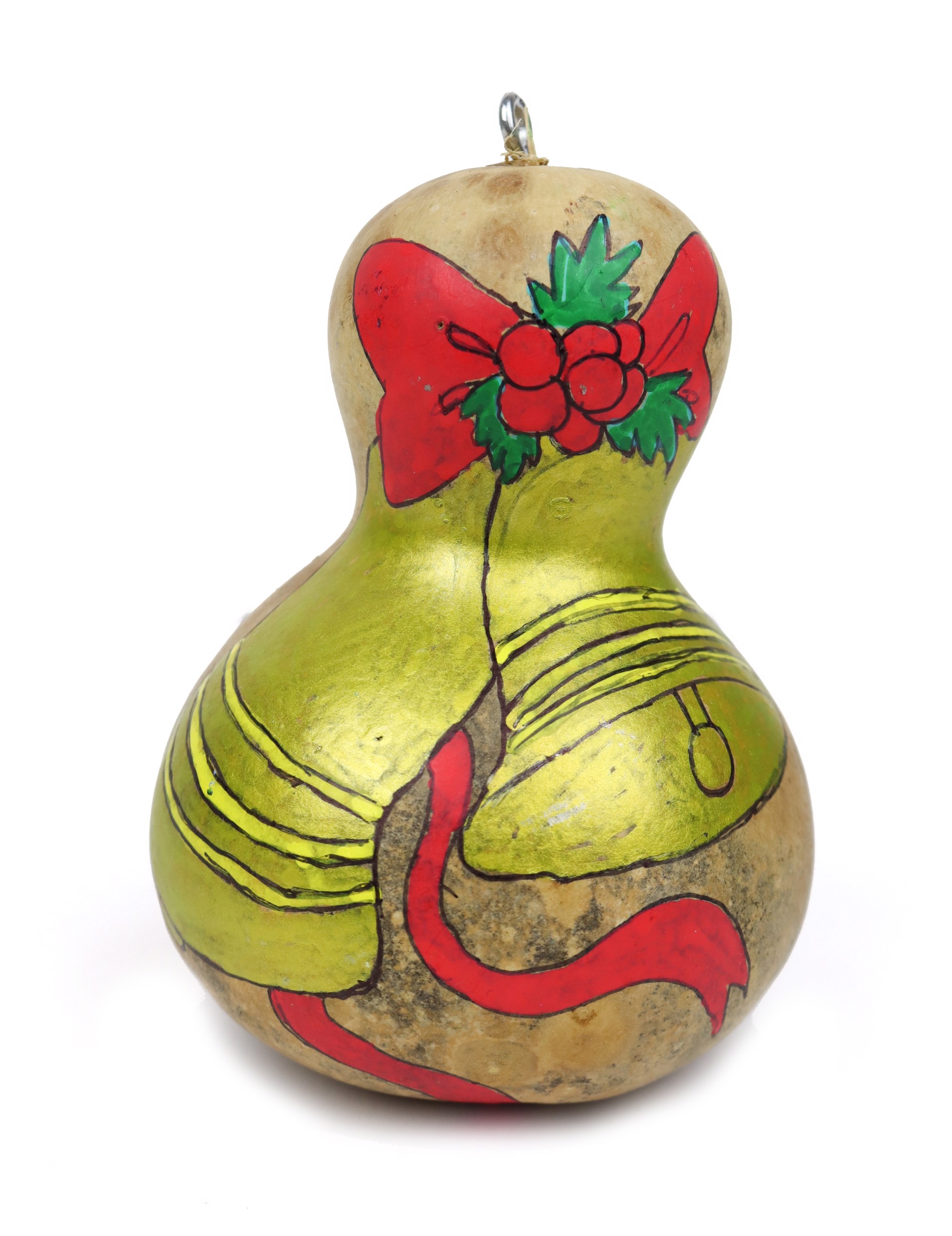 Winter Bells (gourd ornament) by Jacqueline Coleman