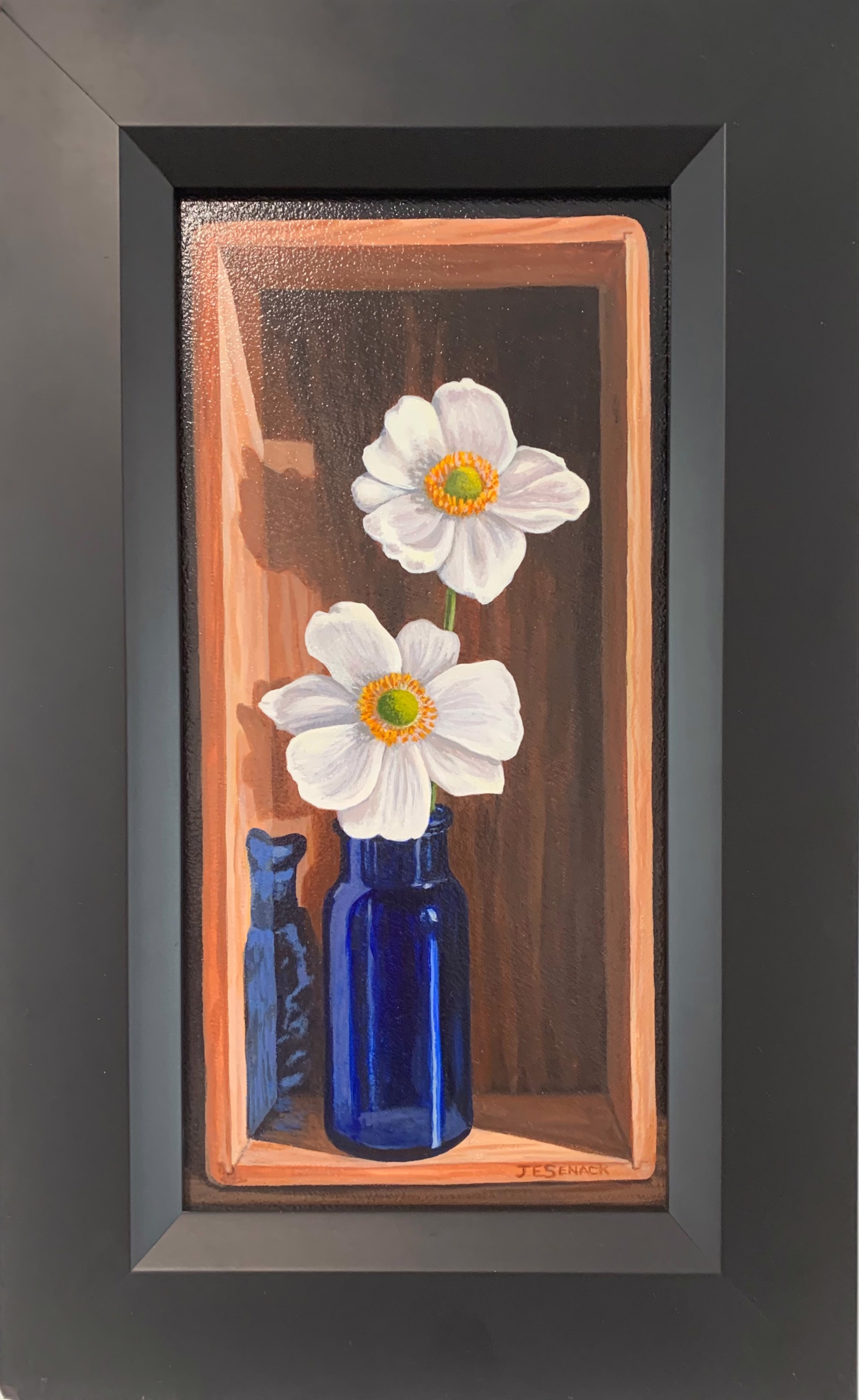 Windflowers in Box by J.Elaine Senack