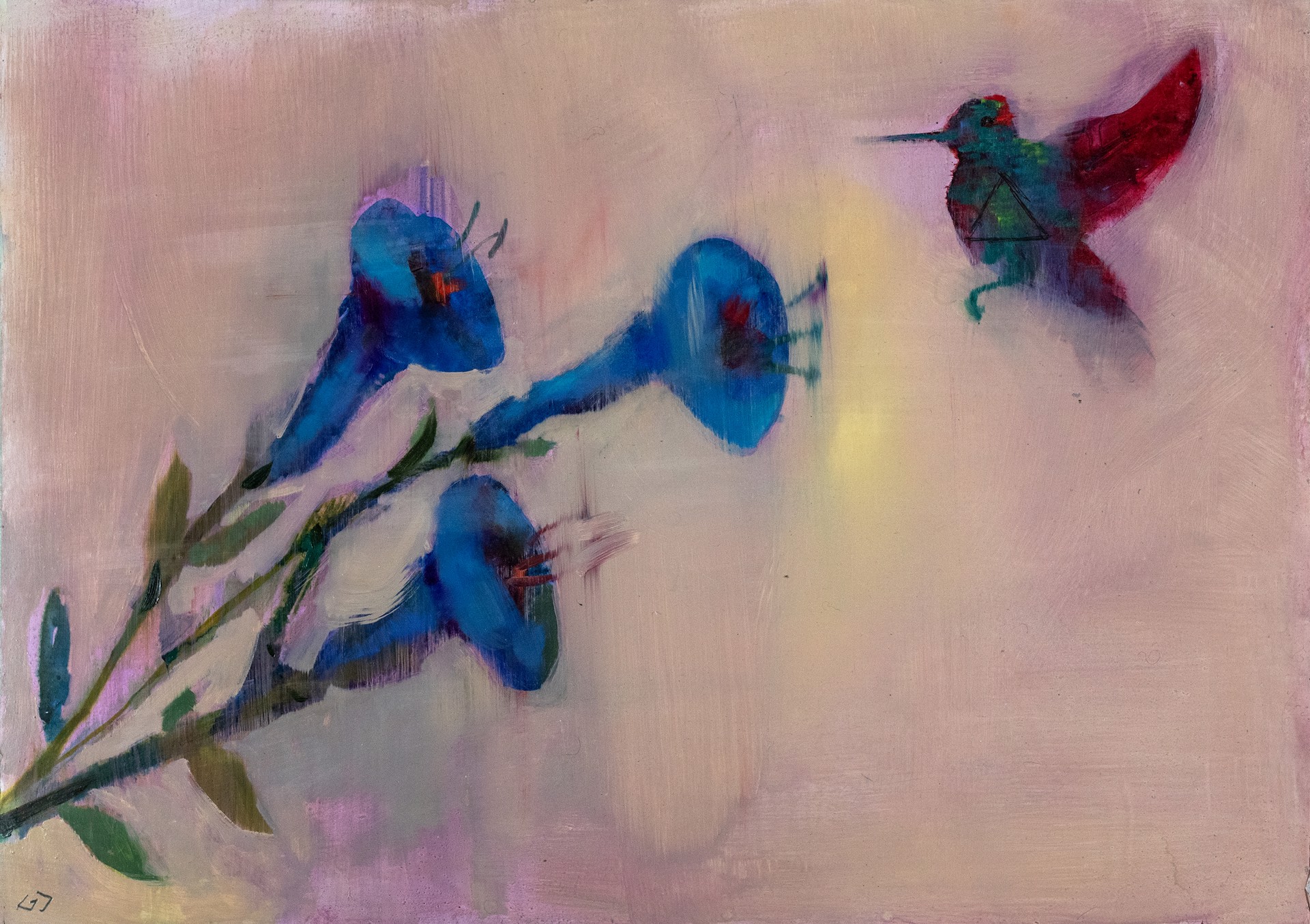 Blossoms and Bird by Greg Decker