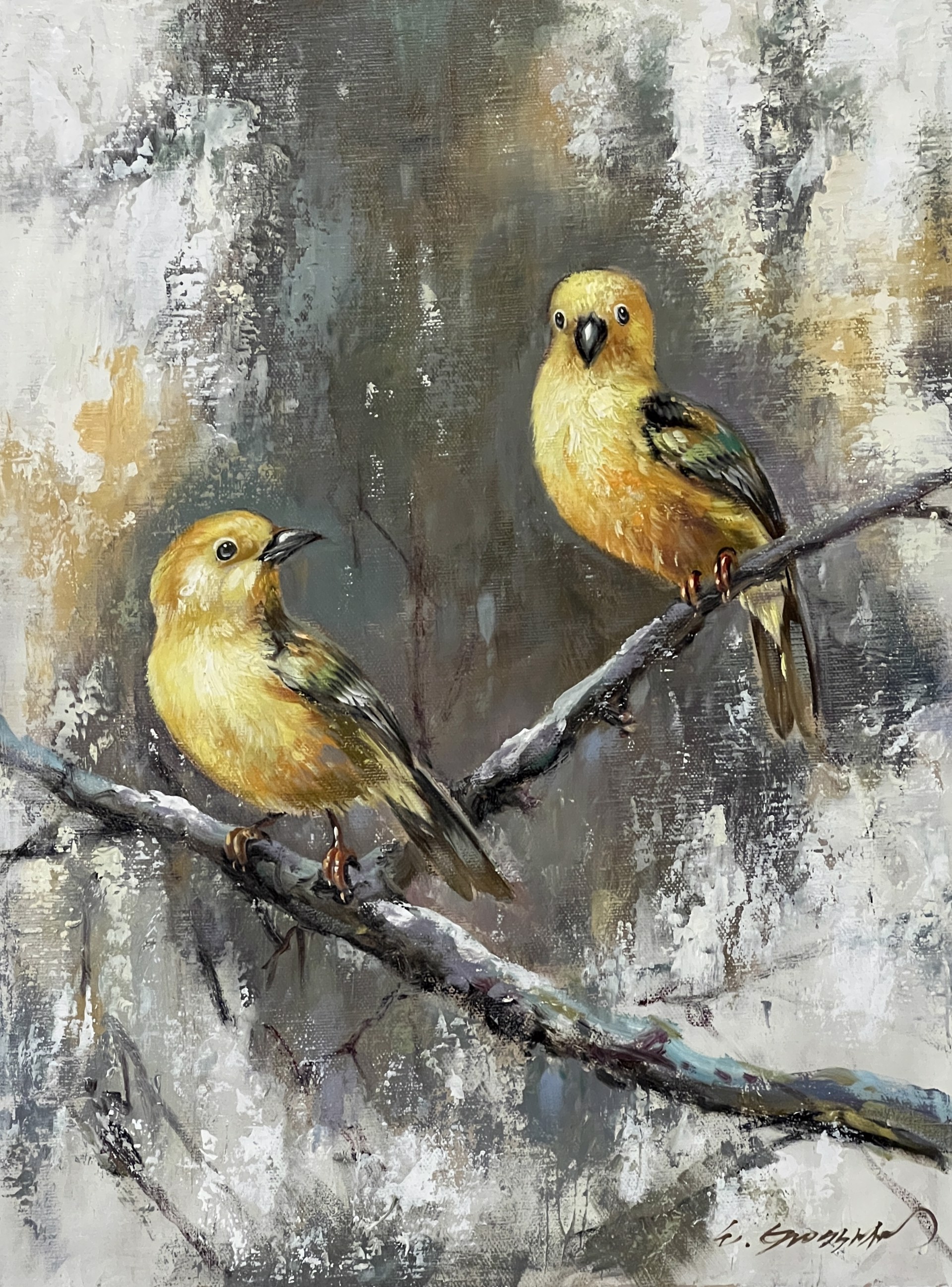 PAIR OF BIRDS by GROSSMAN