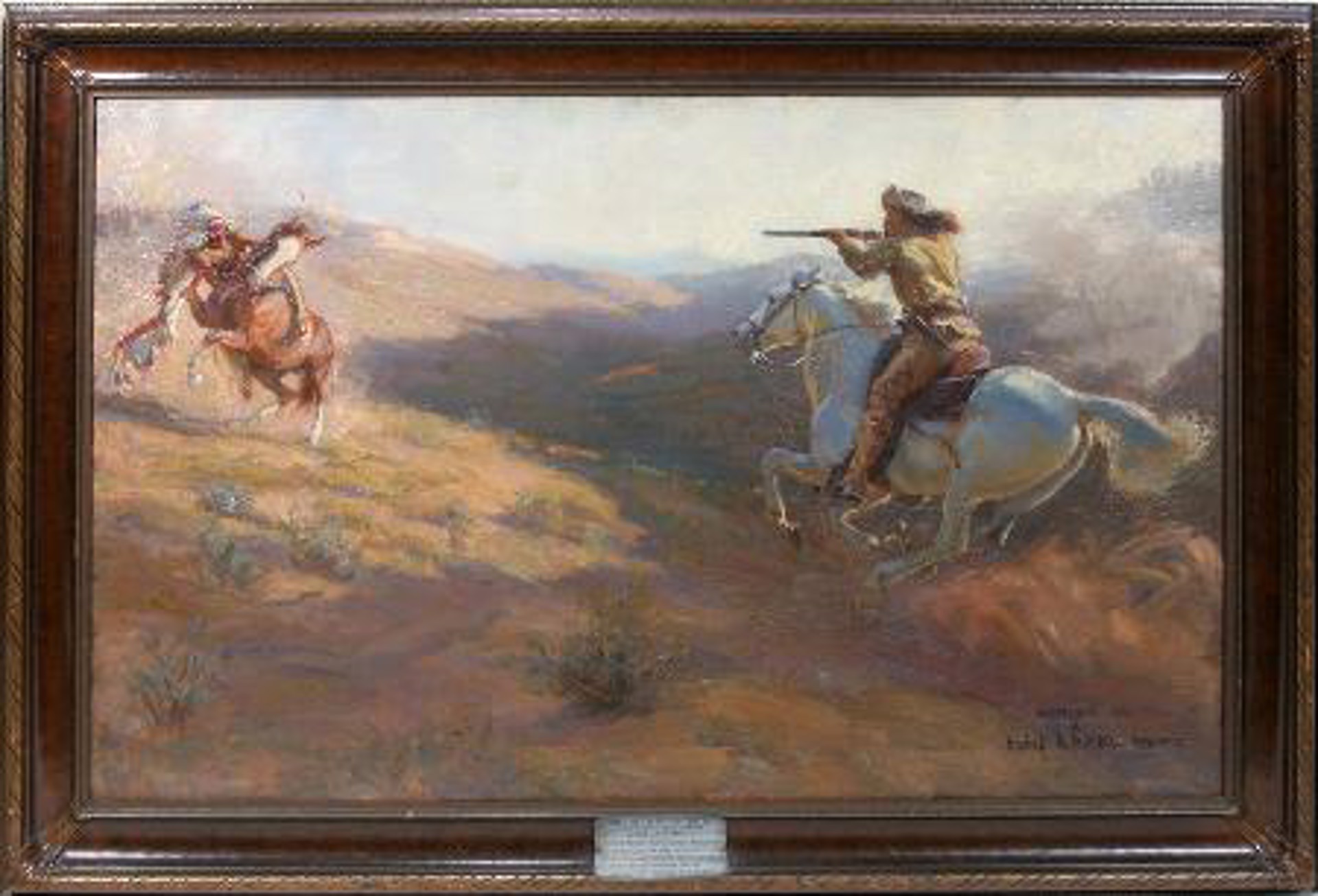 THE FIRST SCALP FOR CUSTER by Irving Reuben Bacon [1875-1962]