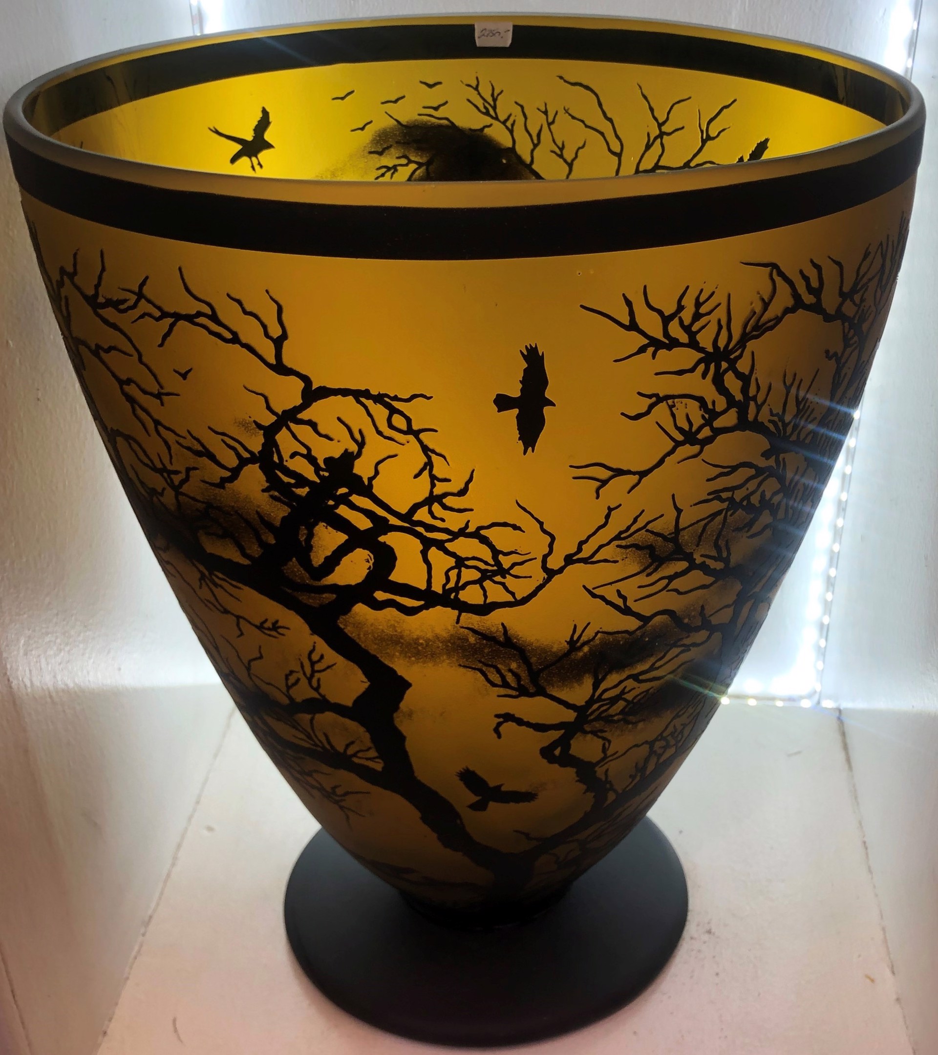 Large Vase with Imagery by Carol Nesbitt