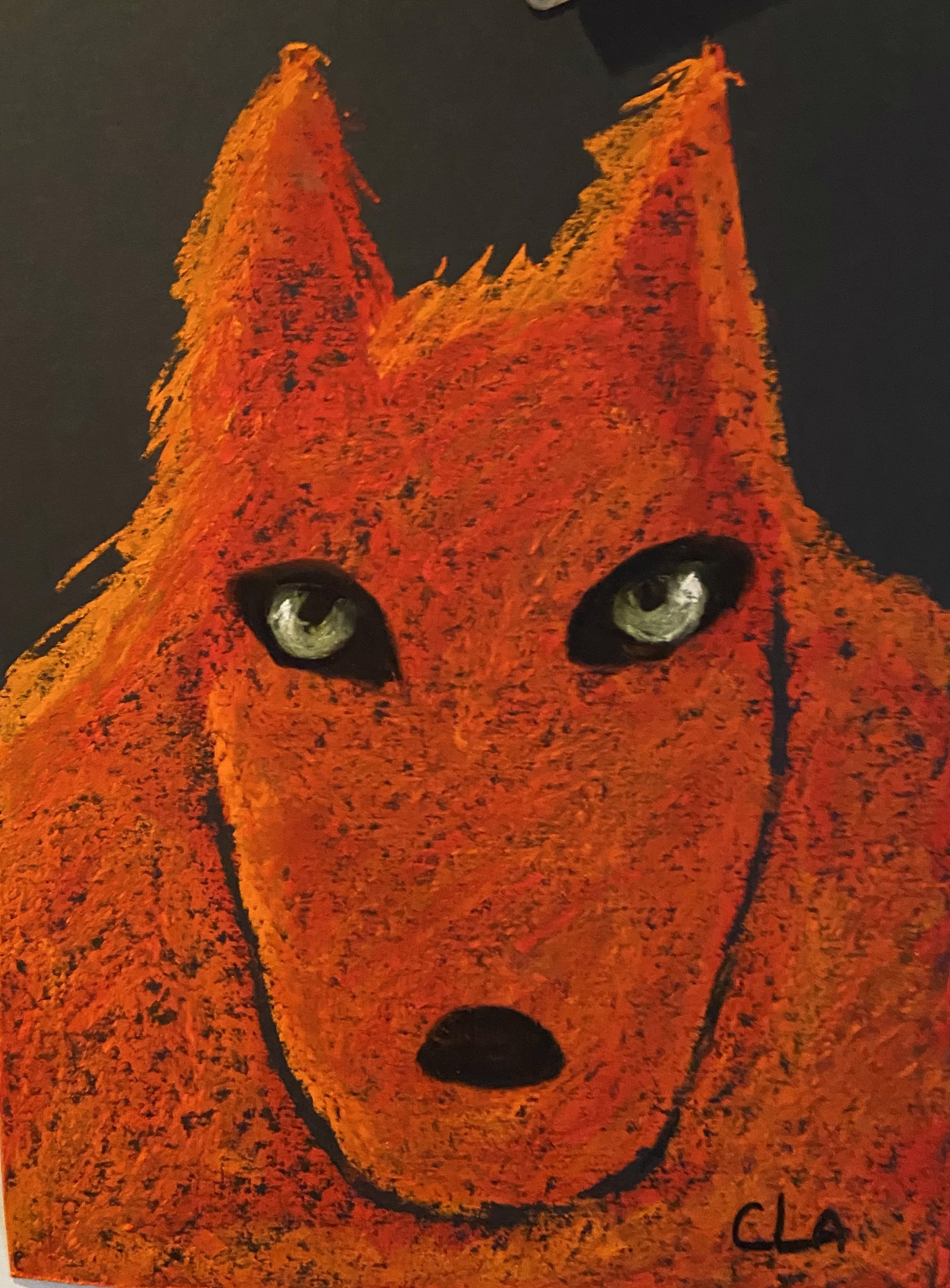 Young Orange Wolf by Carole LaRoche