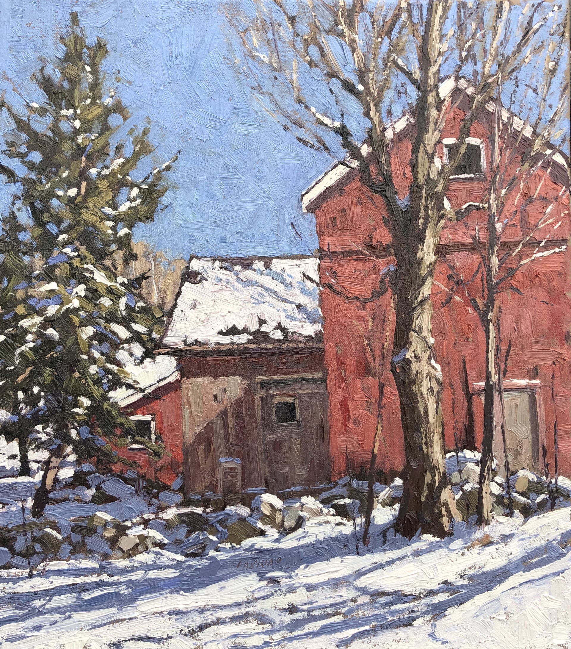 Nonnewaug Barns by Jim Laurino