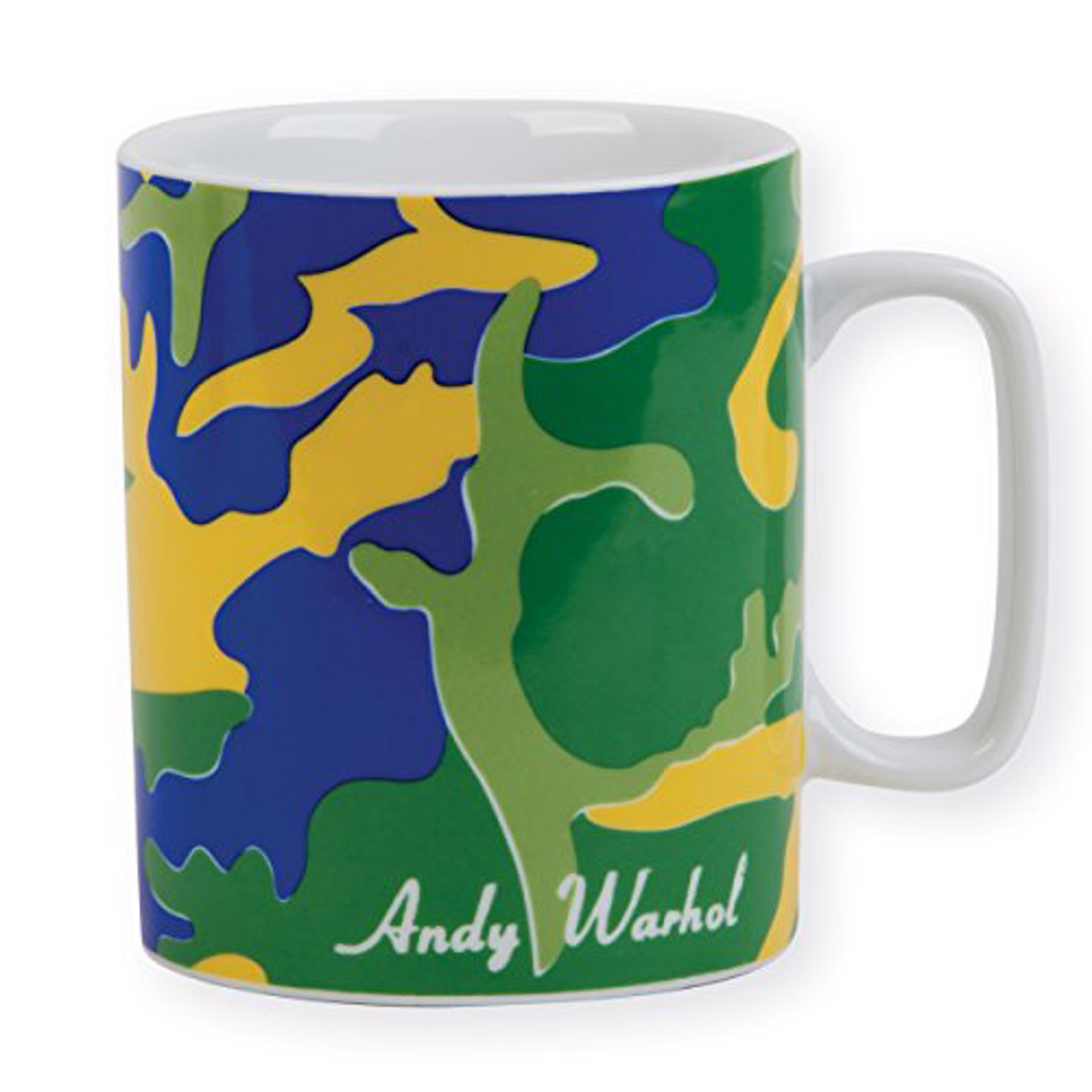 Green Camouflage Mug by Andy Warhol