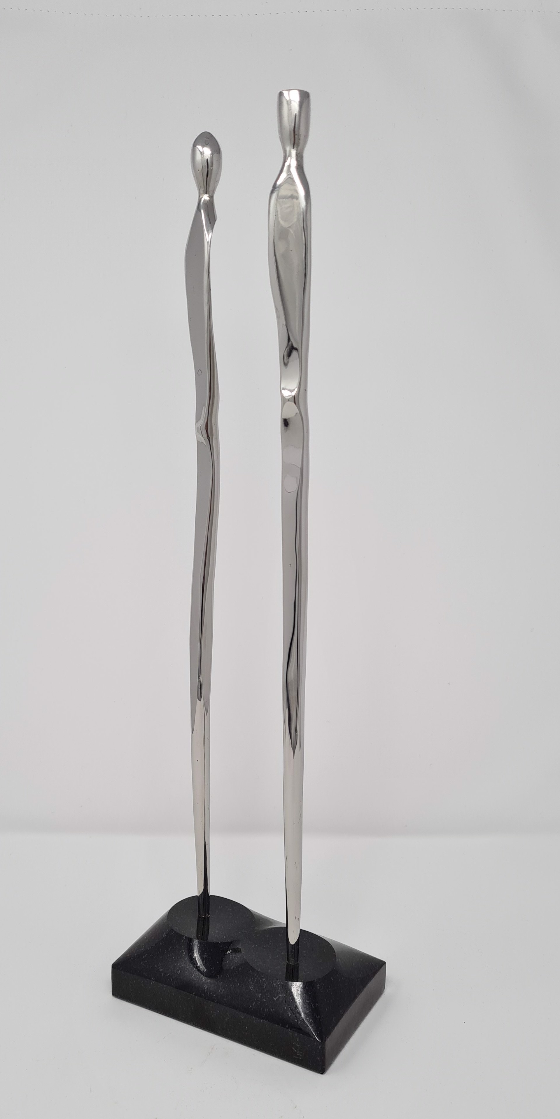 Forged Steel Unique Sculpture Featuring Two People