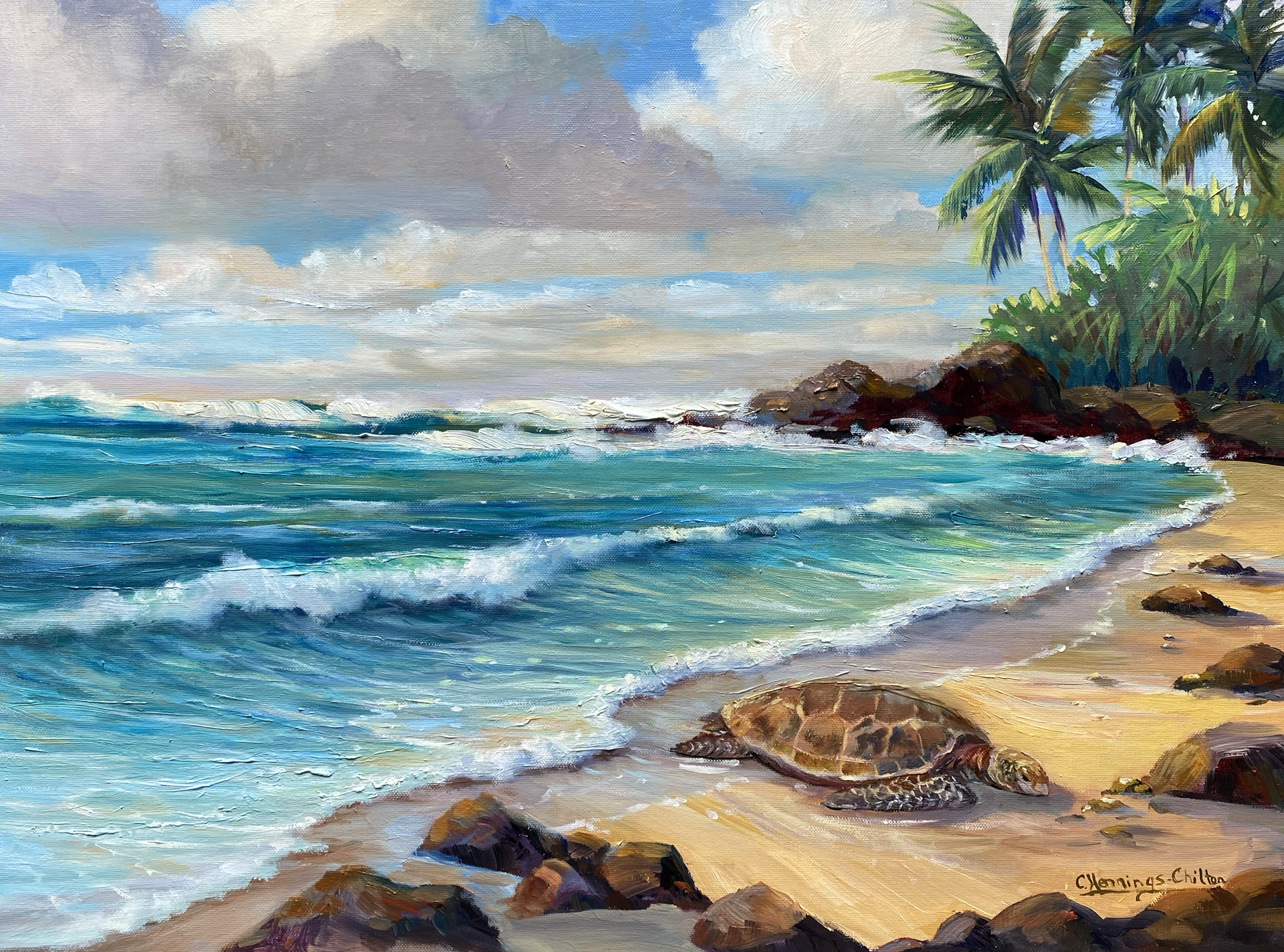 Turtle Beach by Connie Hennings-Chilton