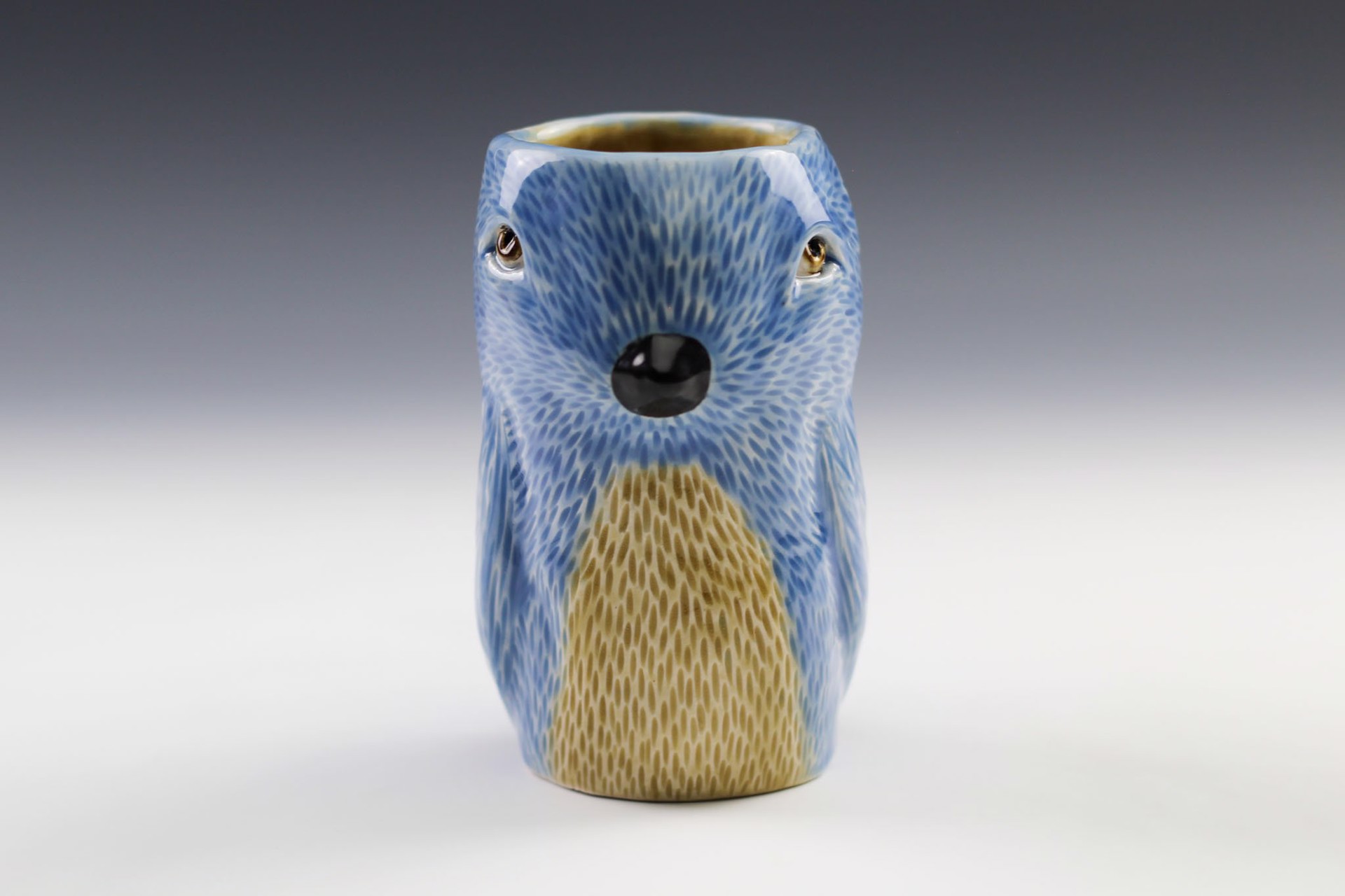 Blue Bird Mug by Debbie Kupinsky