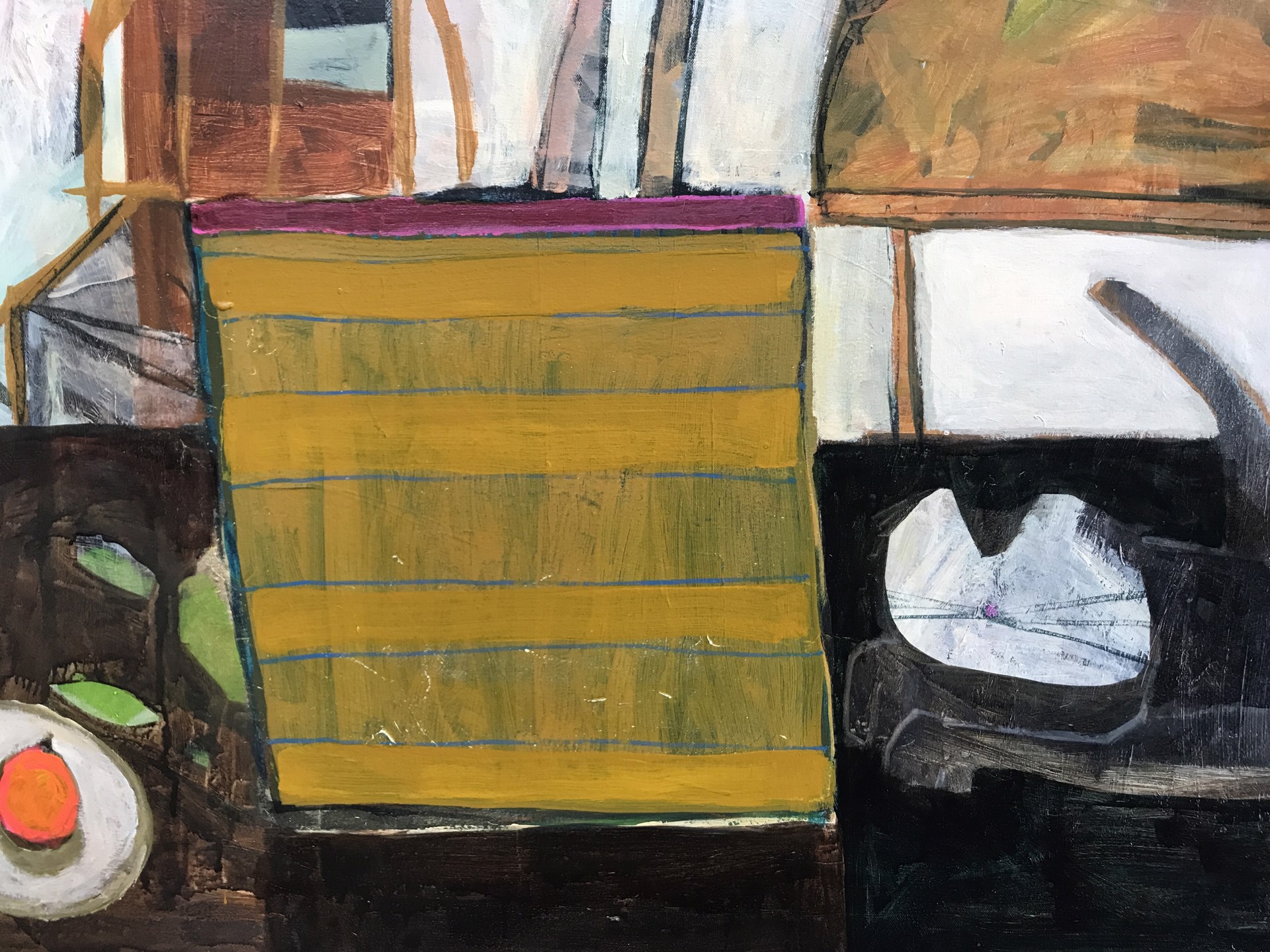 Windsor Chairs, Cat and Mandarin Tree by Rachael Van Dyke