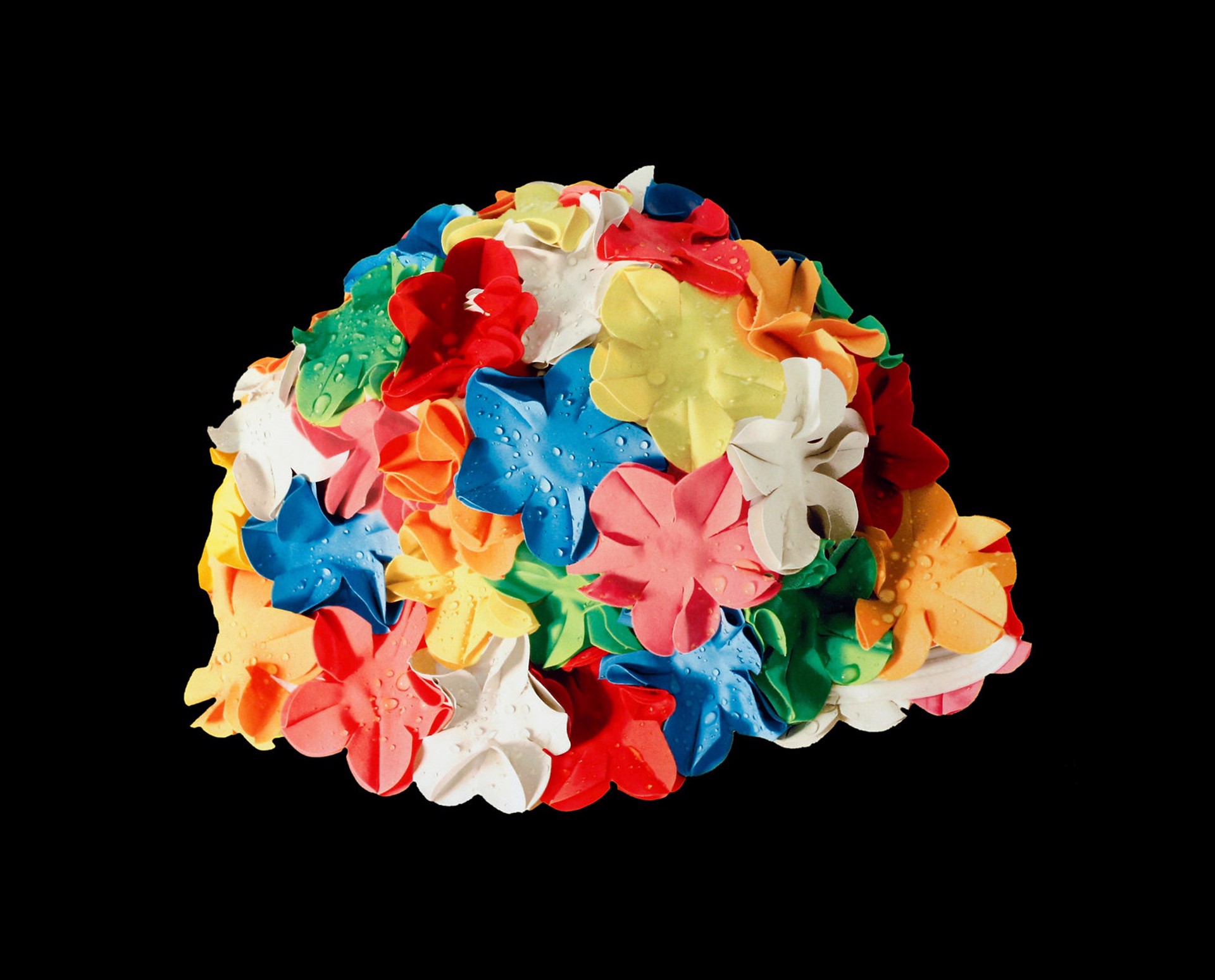 Multicolor Bathing Cap by Carole Feuerman