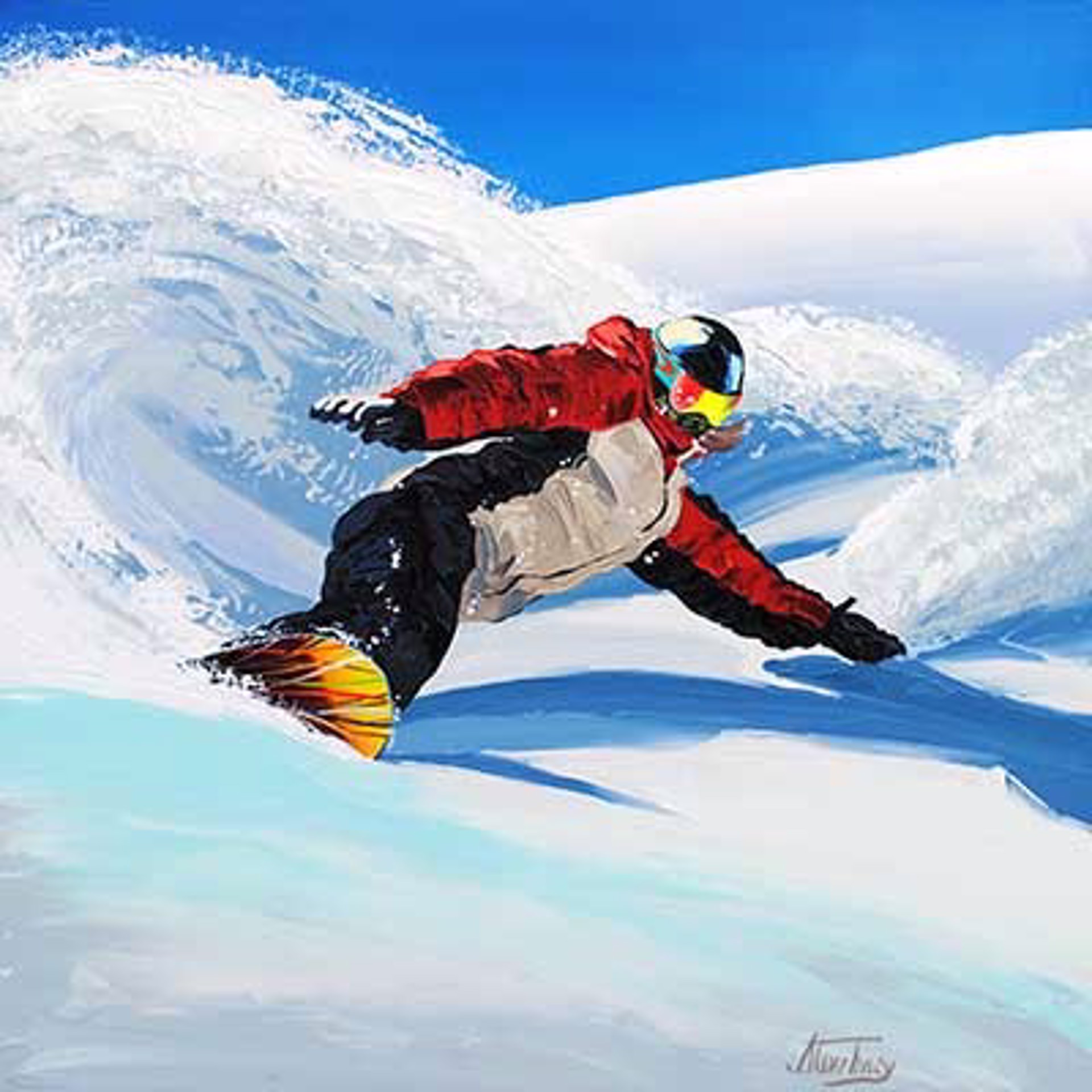 Snow Boarder by Steve Tracy