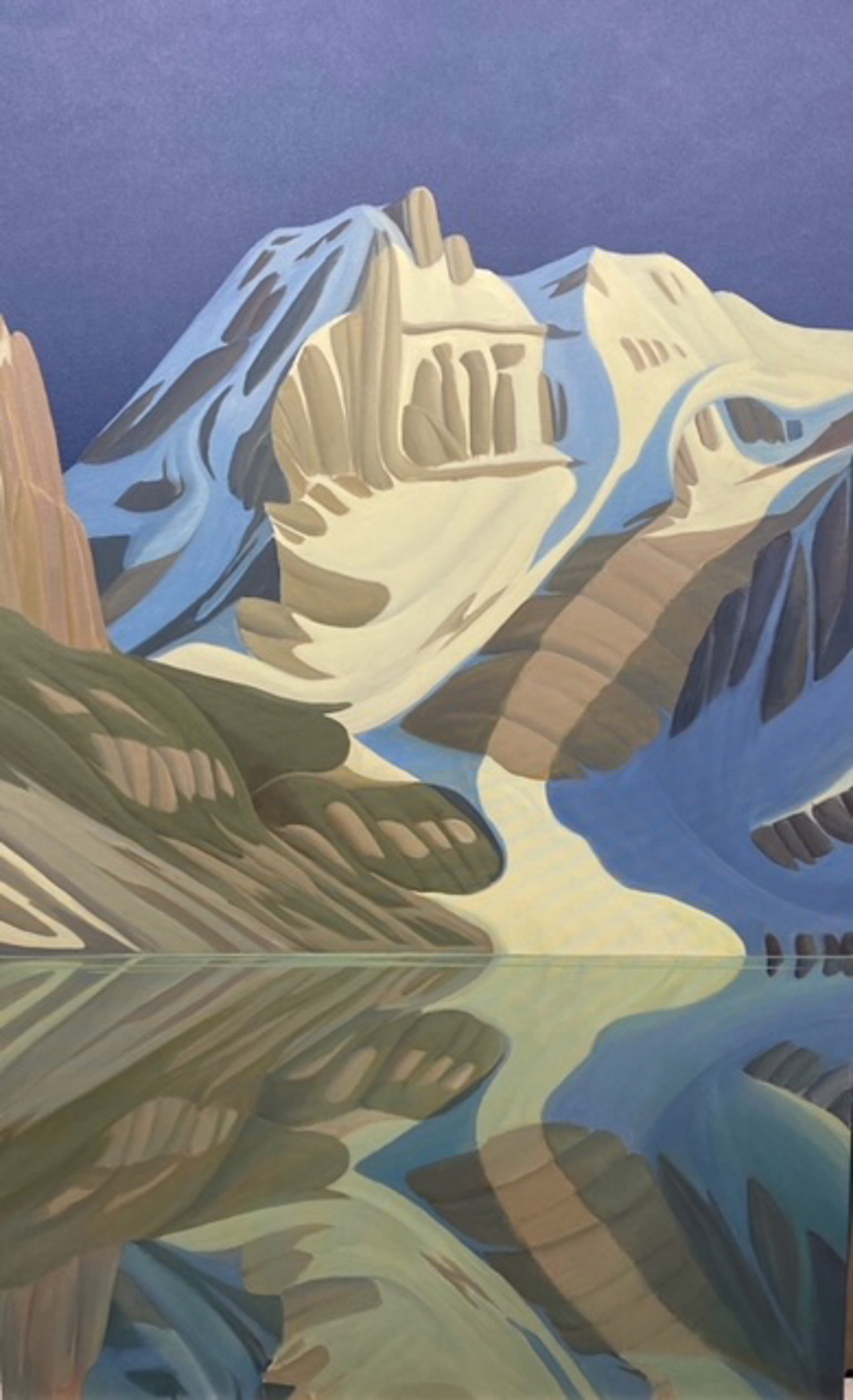Mount Lefroy over Lake Oesa by Kenneth Harrison