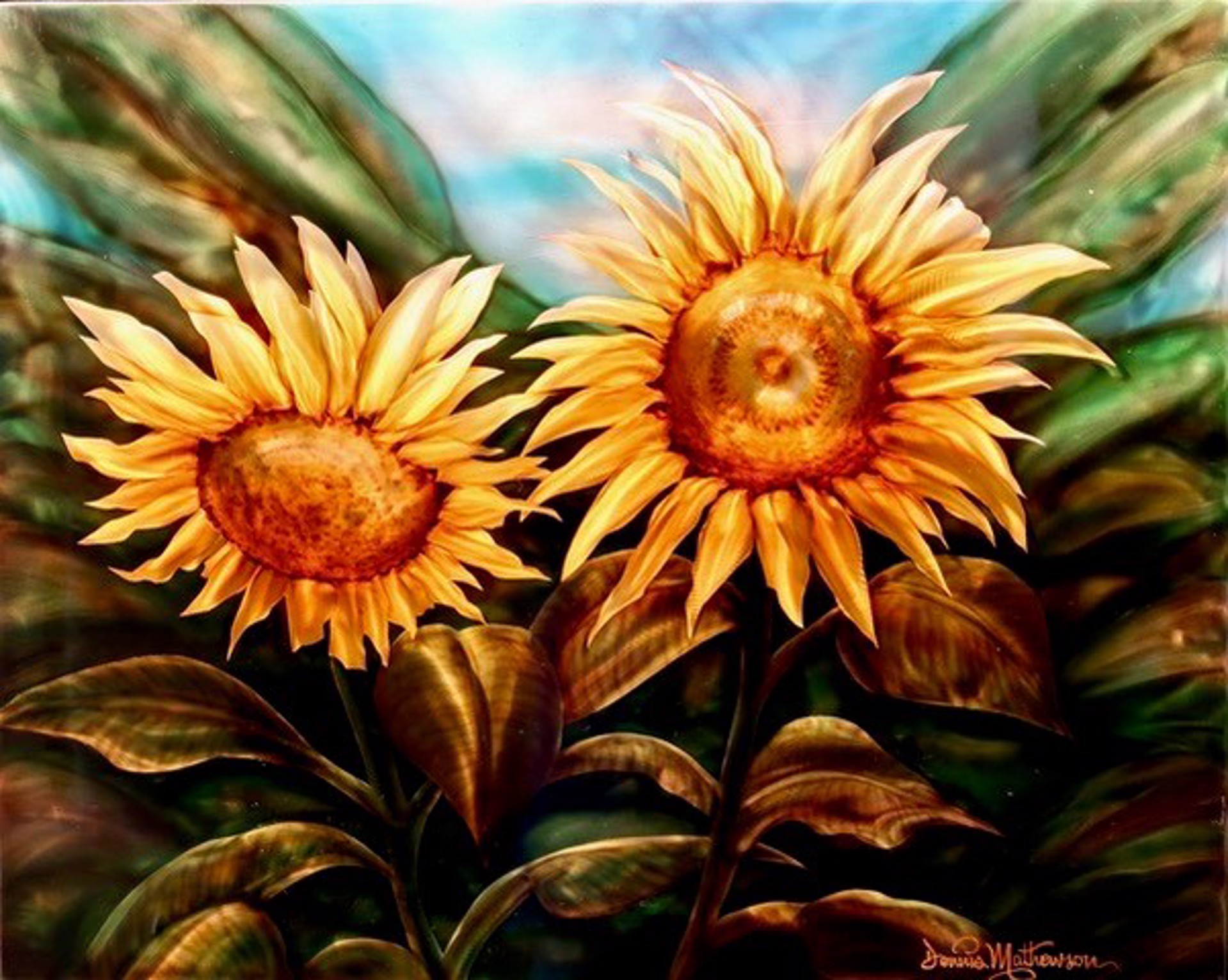 Sunflower Glory IM2736 by Dennis Mathewson