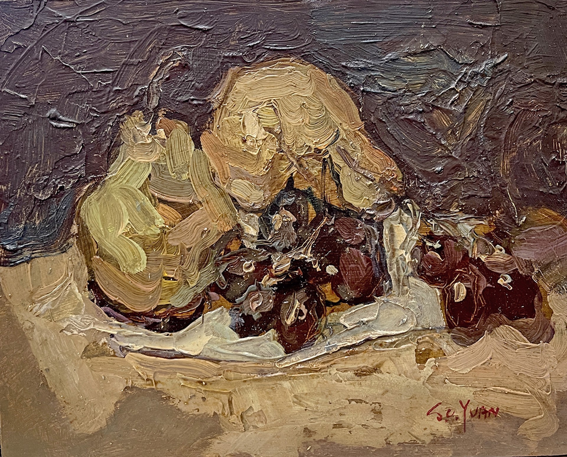Untitled (still life with fruit) by S.C. Yuan