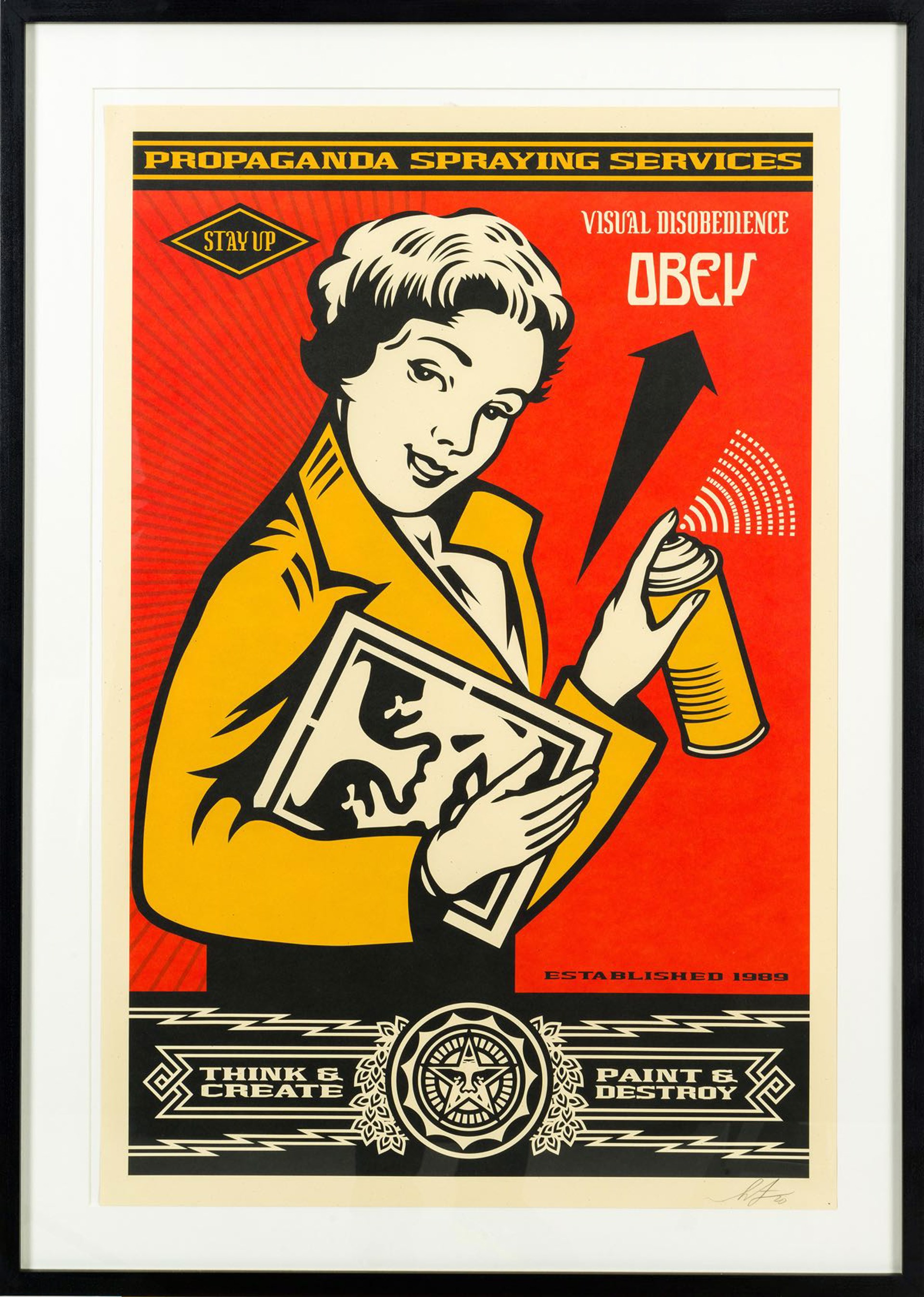 Stay Up Girl by Shepard Fairey