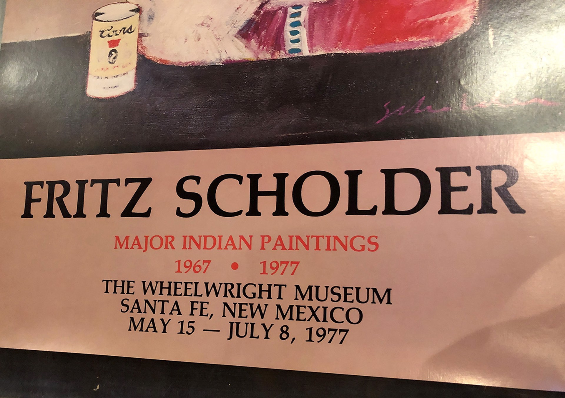 The Wheelwright Museum, Indian with Coors Can  by Fritz Scholder