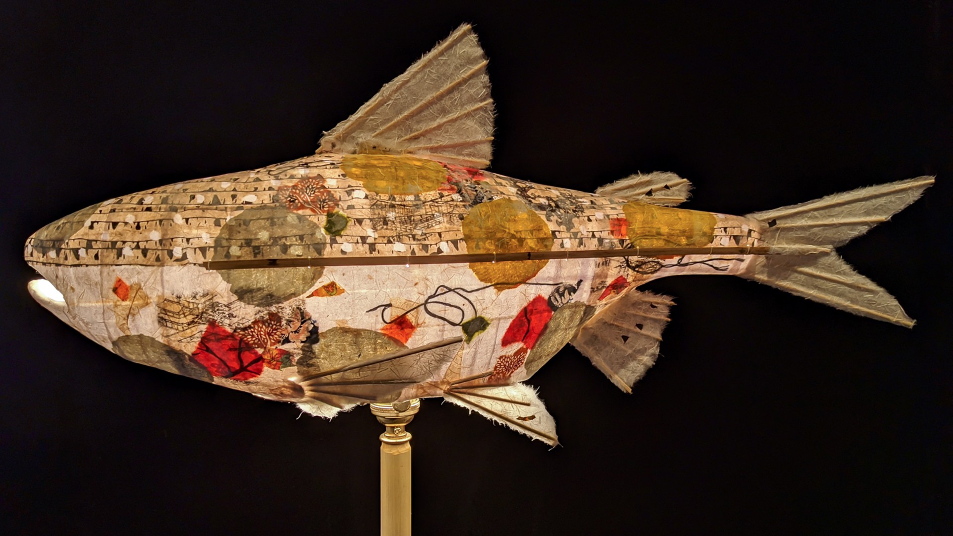 Silver and Gold Sparrow Salmon by Elaine Hanowell