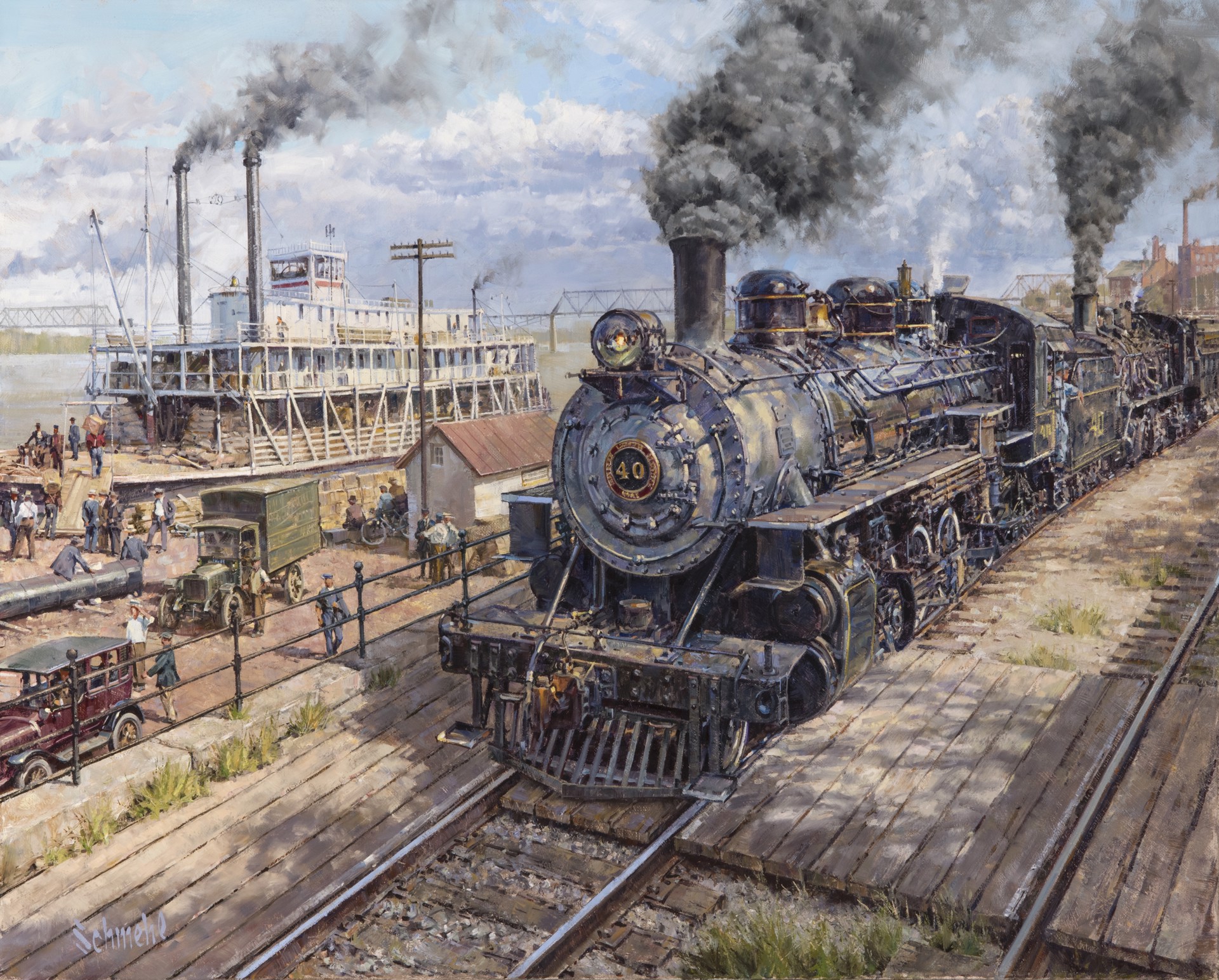 River and Rail by Bradley Schmehl