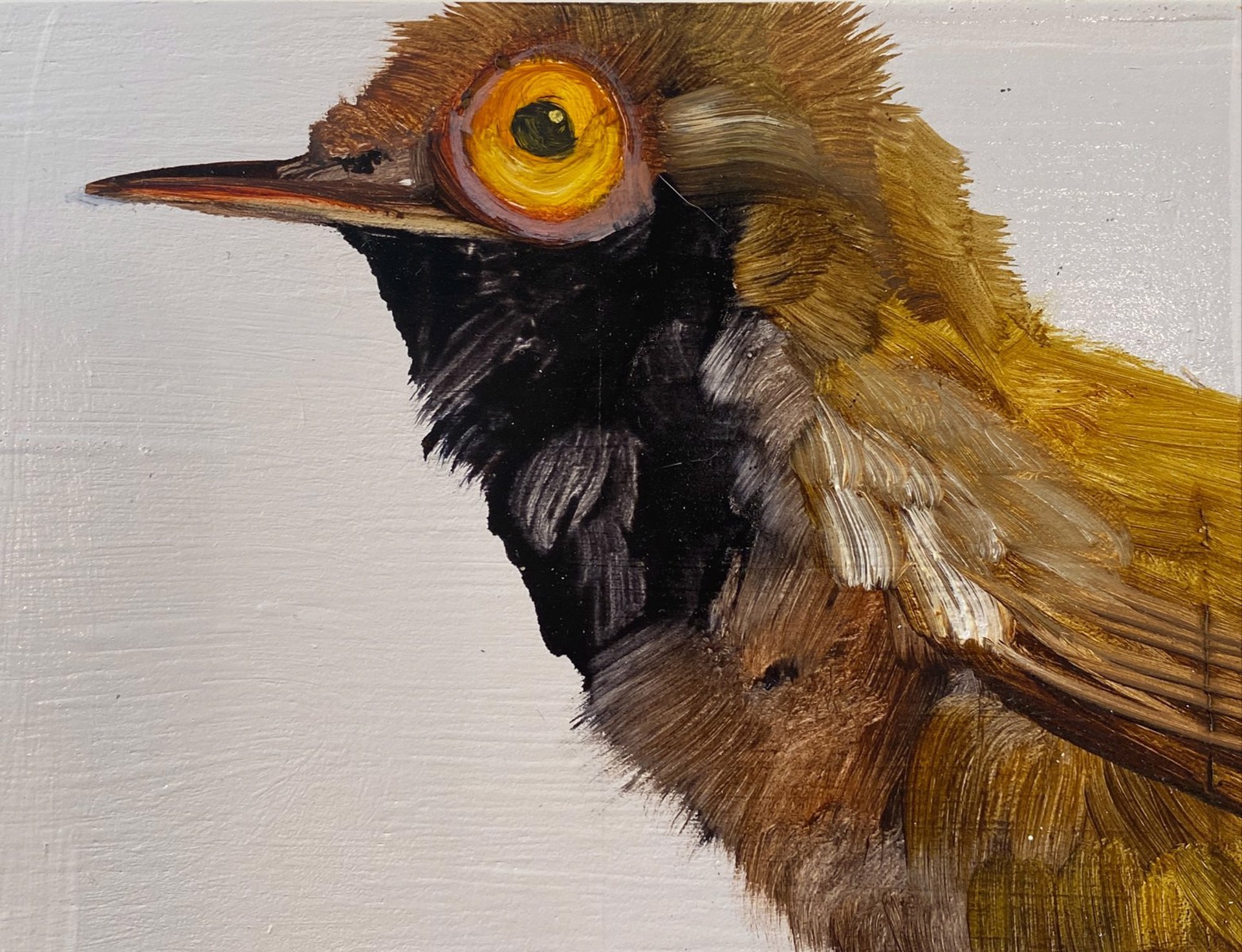 Bird Block (yellow eye) by Diane Kilgore Condon