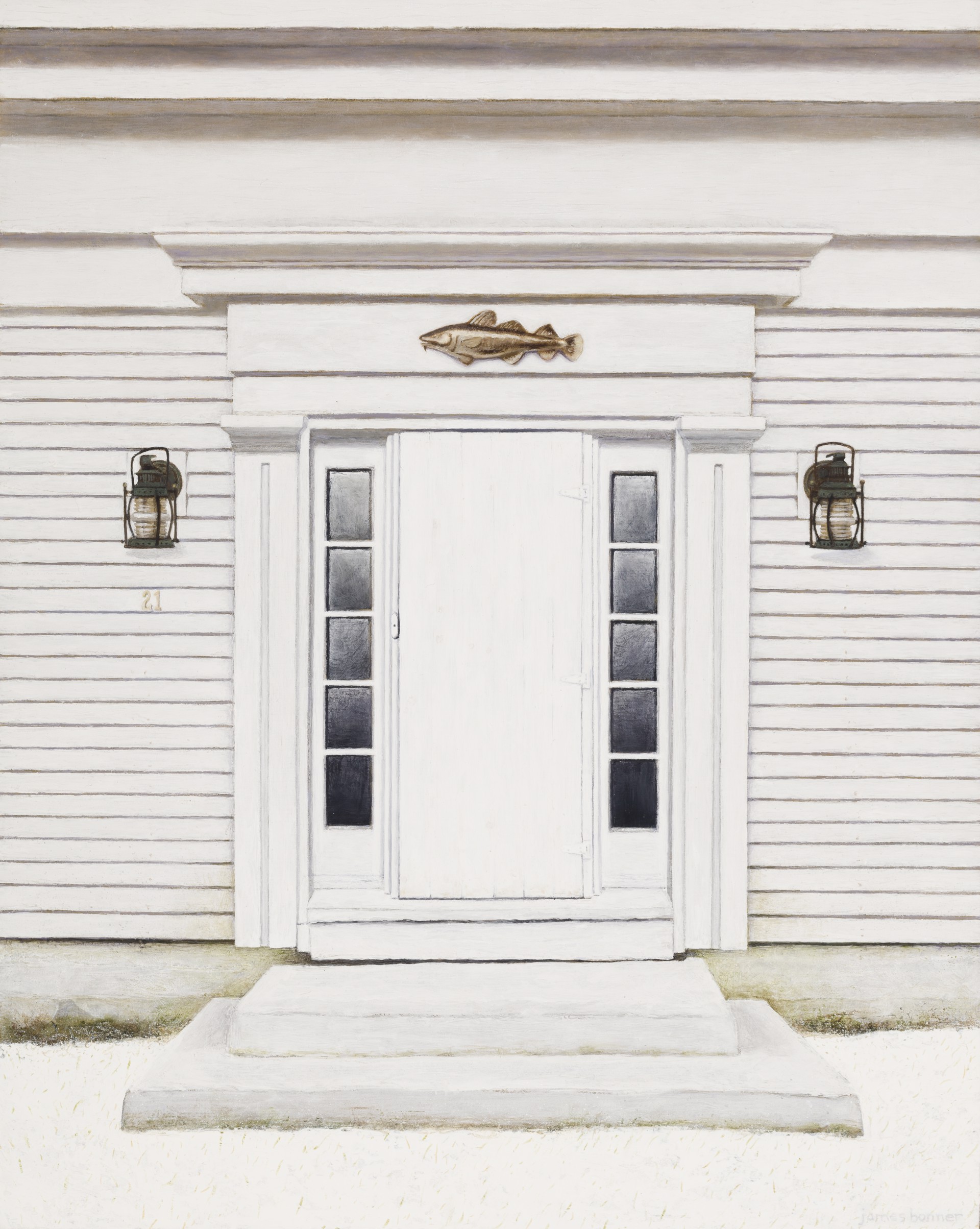 Winter Door, Fish House by James Bonner